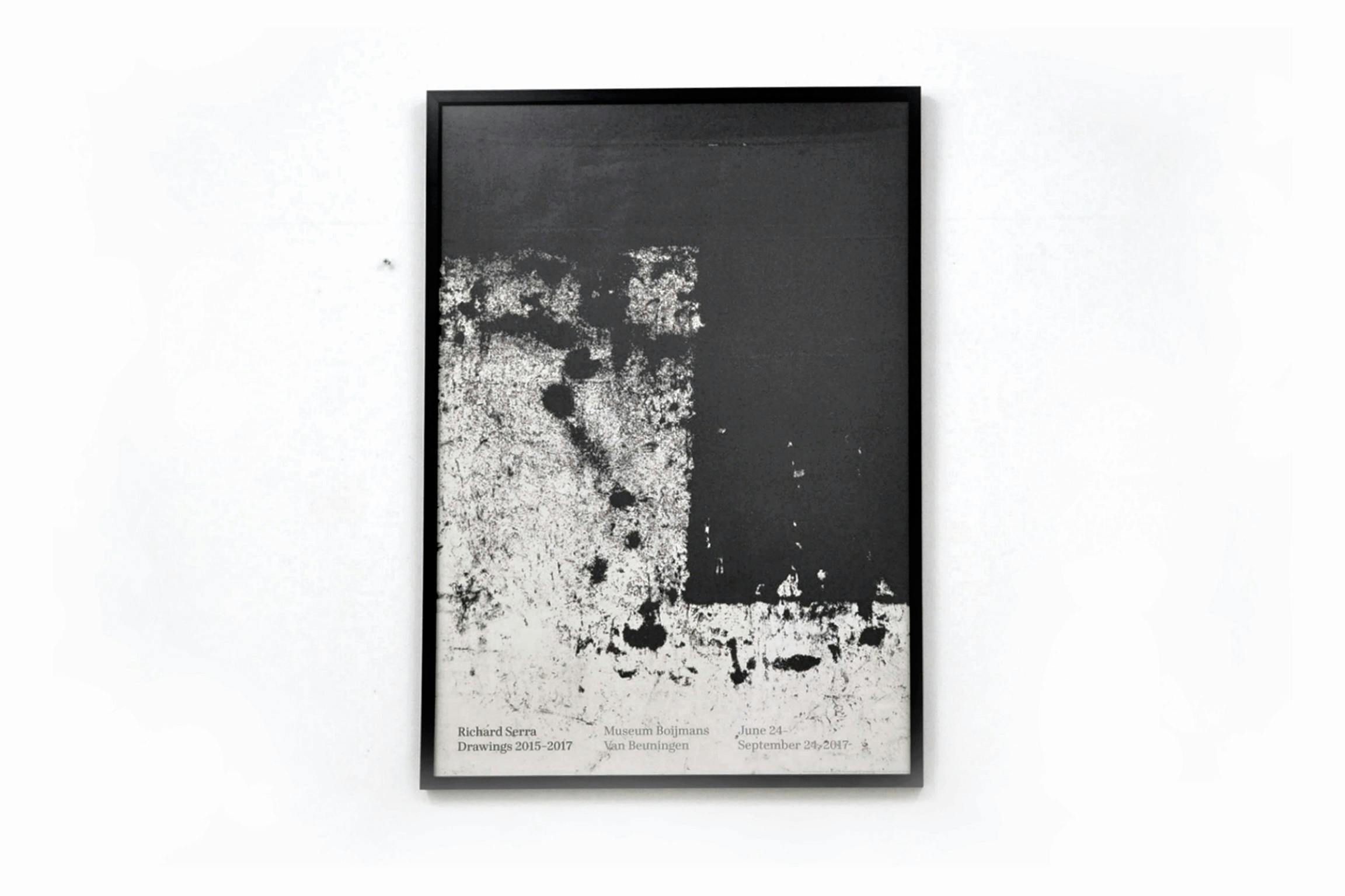 Richard Serra: Drawings 2015-2017展 ポスター