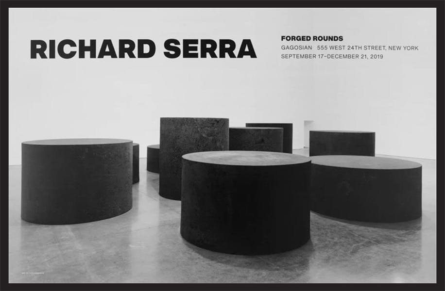 Richard Serra: Forged Rounds展 ポスター