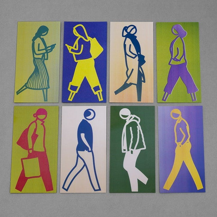 Crossing, lenticular postcard set.