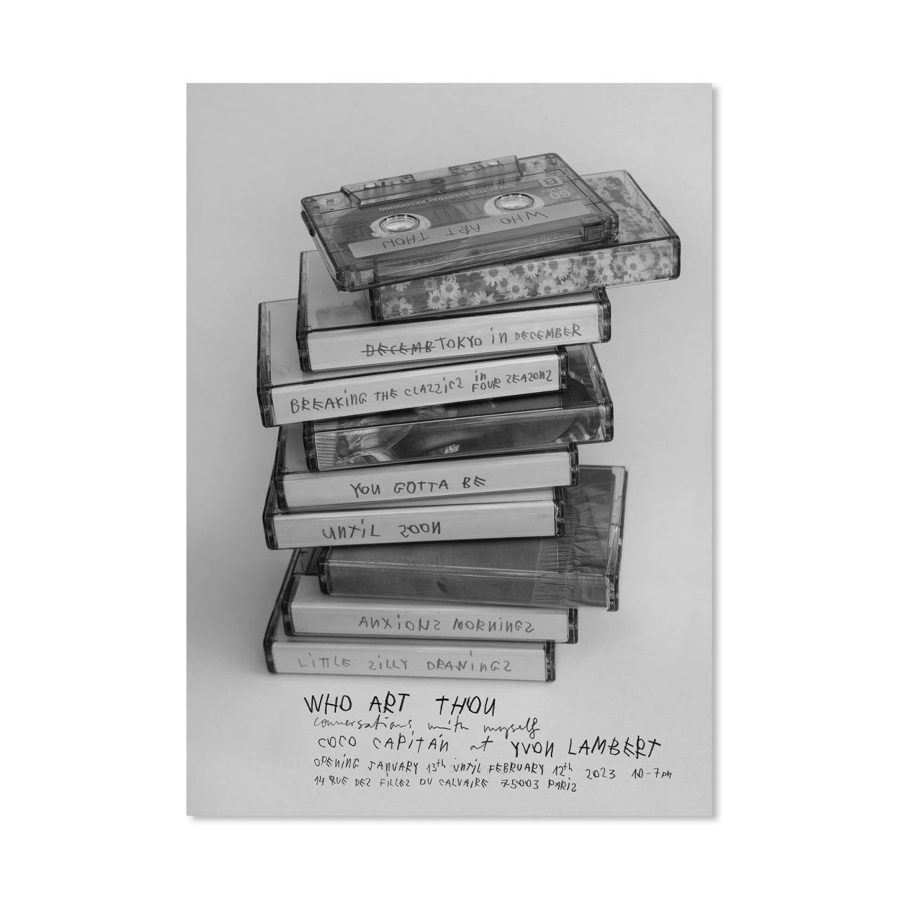 WHO ART THOU - CONVERSATIONS WITH MYSELF (POSTER) [LIMITED SIGNED EDITION / LARGE]