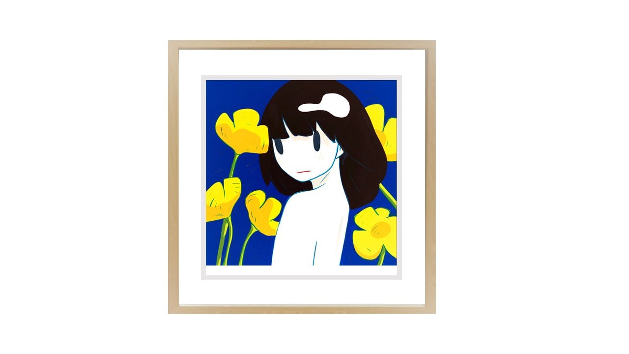 Venus & Flower　シルクスクリーンプリント　額装