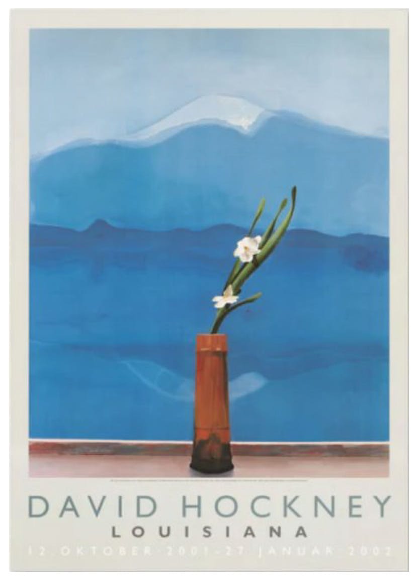 Mt.Fuji and Flowers, 1972 ポスター+ オーダーフレーム：デイヴィッド