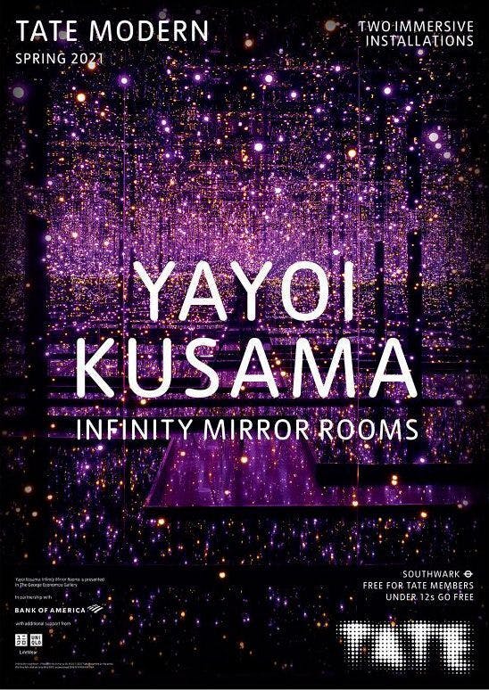 草間彌生: Infinity Mirror Rooms ポスター