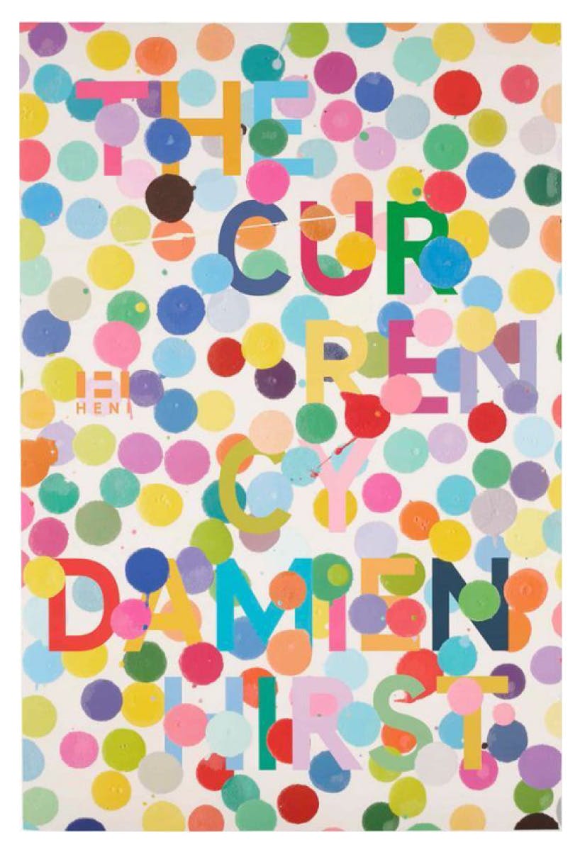Damien Hirst: The Currency ポスター（Purple）