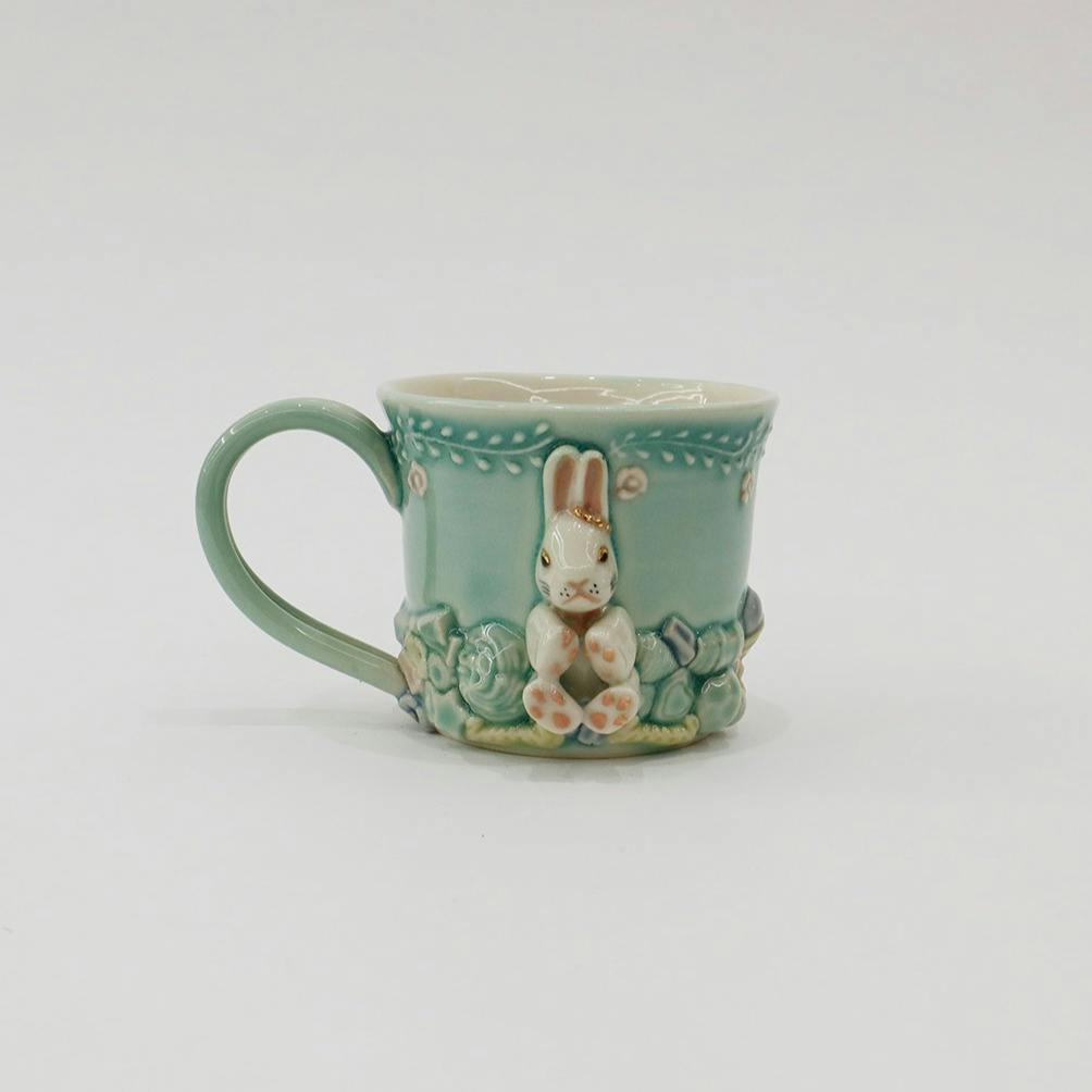 アニマルマグカップぬいぐるみ【ウサギ】