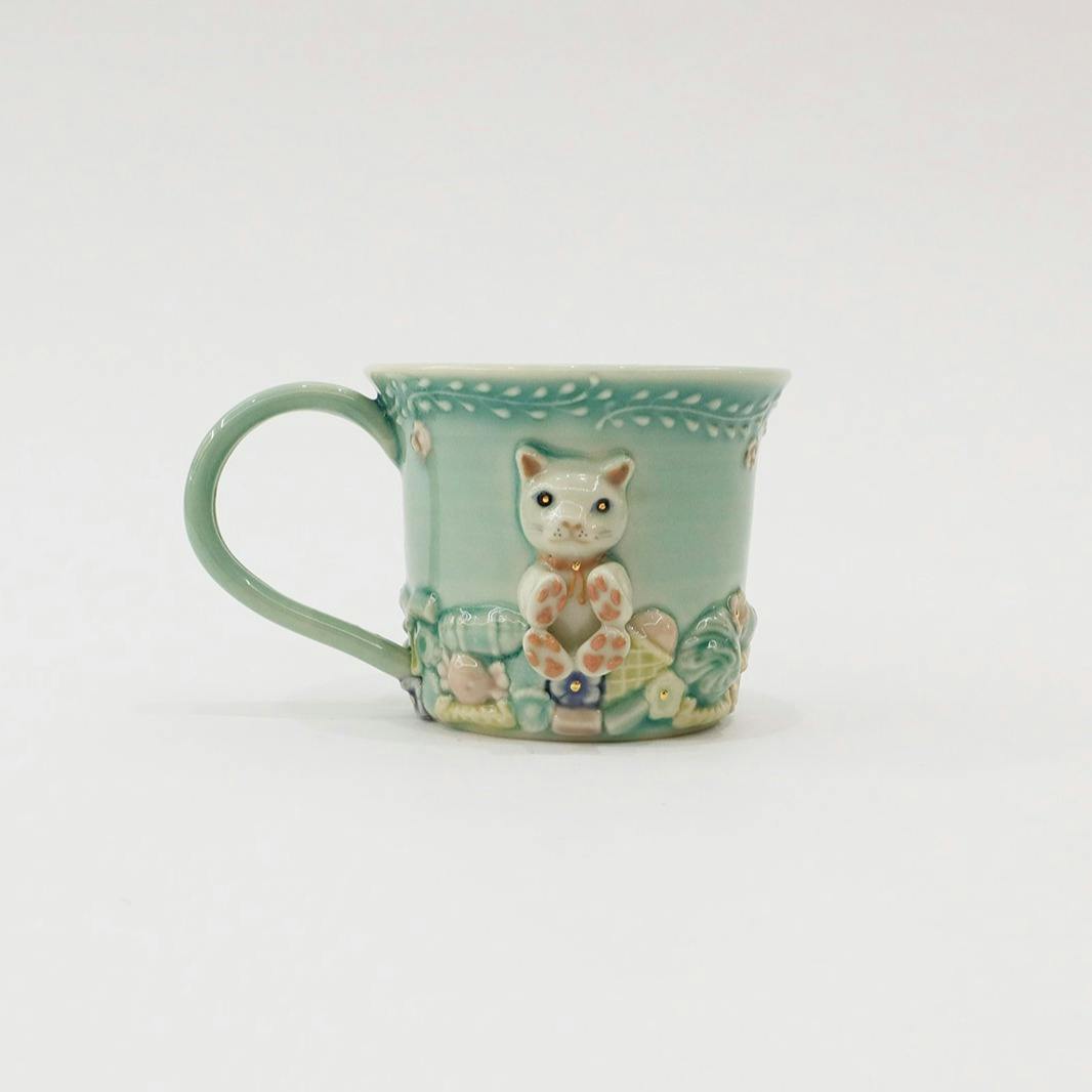 アニマルマグカップぬいぐるみ【ネコ】