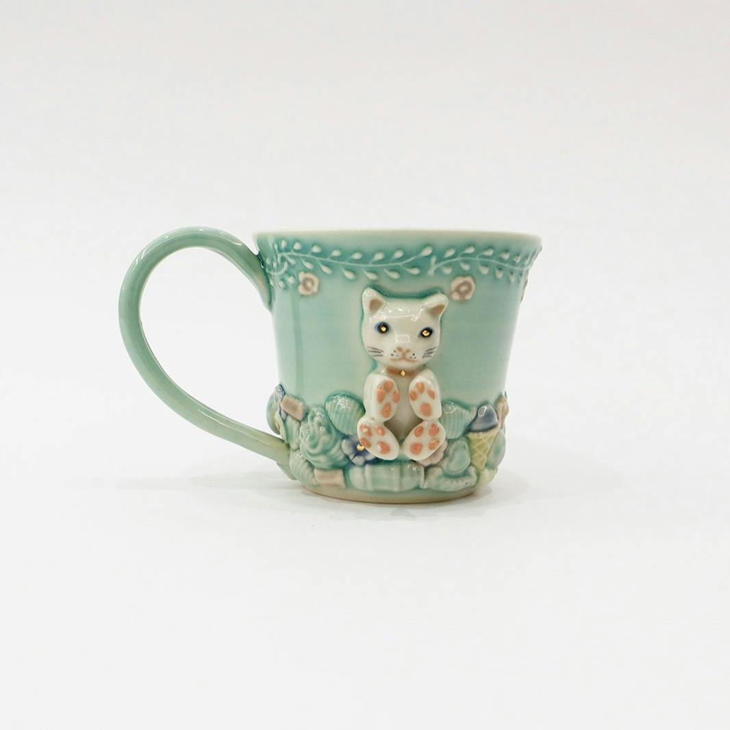 アニマルマグカップぬいぐるみ【ネコ】