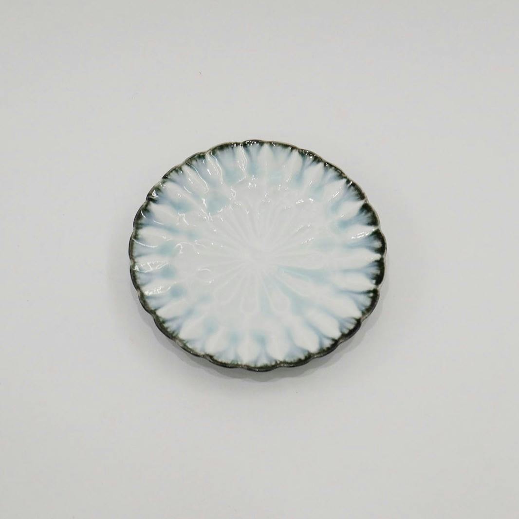 輪花皿　小