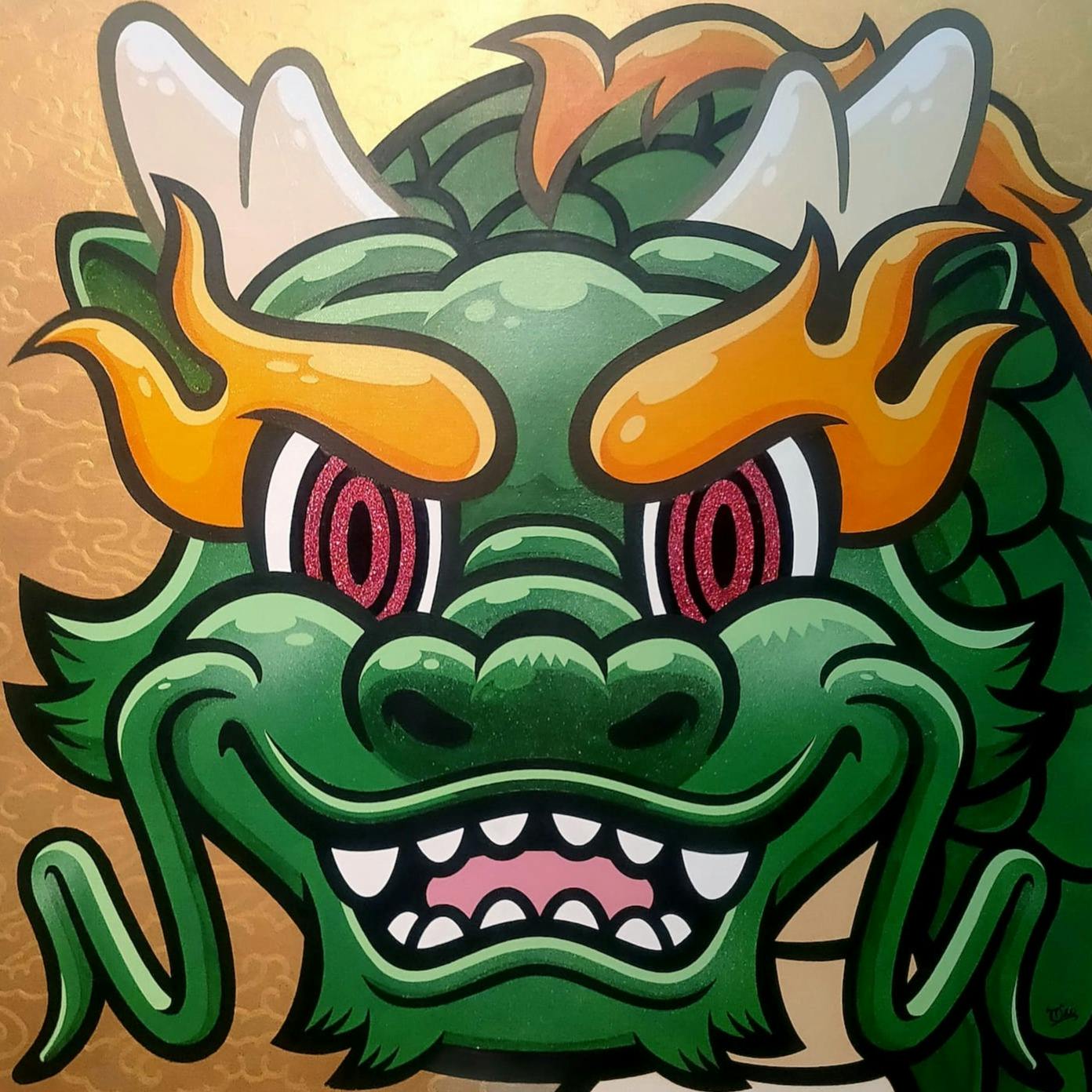 When You Wish upon a Green Dragon. "Luck please"