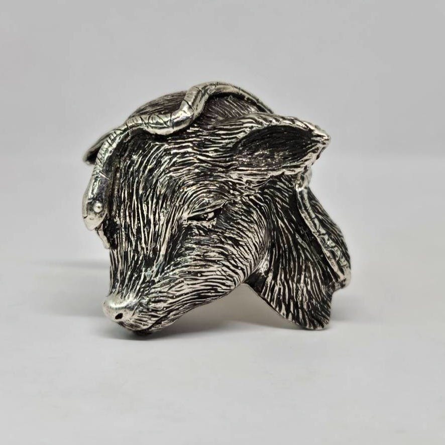 【予約販売】「千鹿頭」リング（純銀）