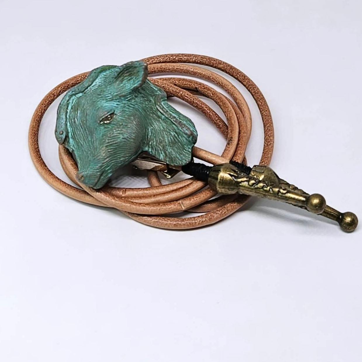 【予約販売】「千鹿頭」ループタイ（銅）