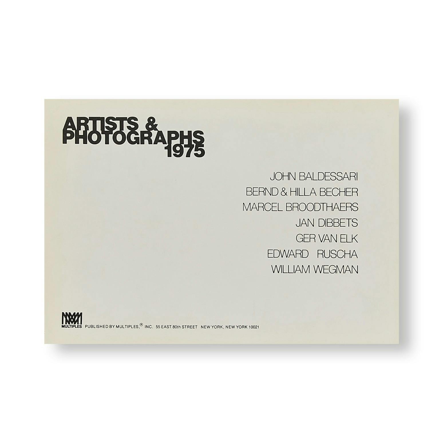 ARTISTS & PHOTOGRAPHS (1975)