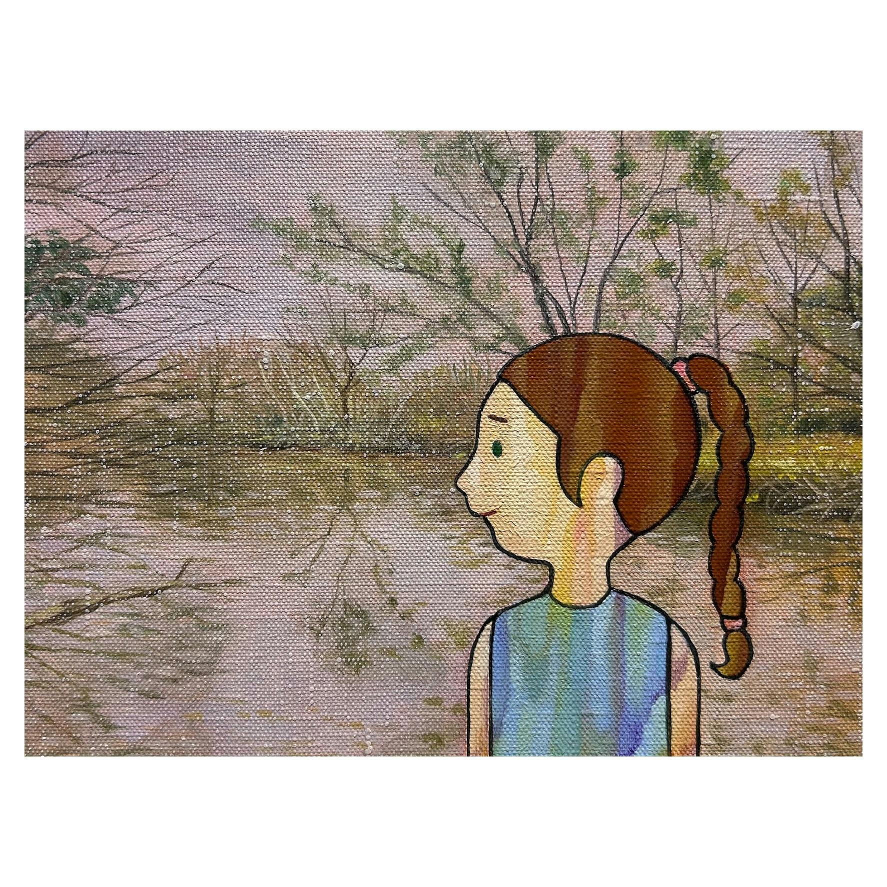 蛙を追ってきた