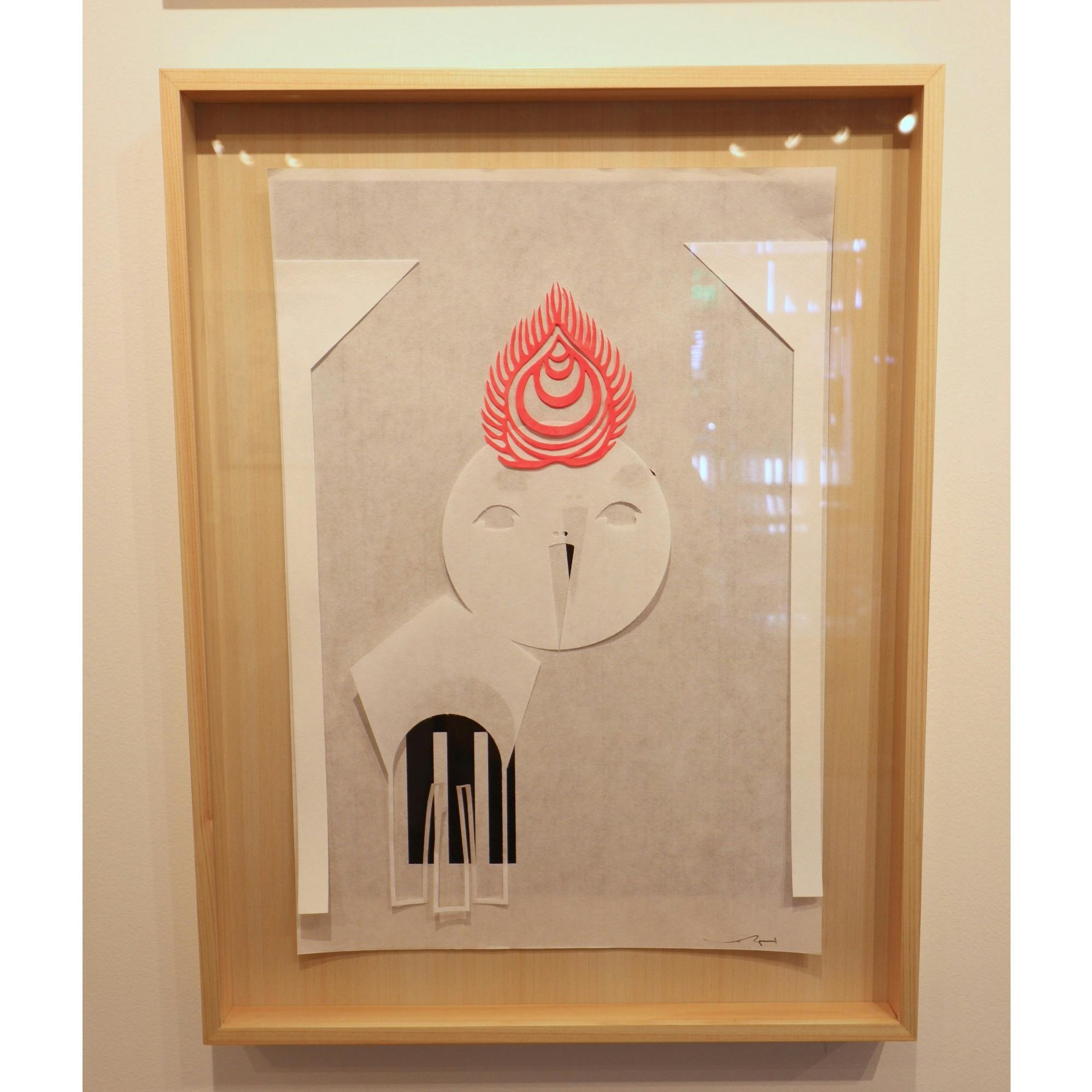 KAMIZUの図案＿ふりむきづる