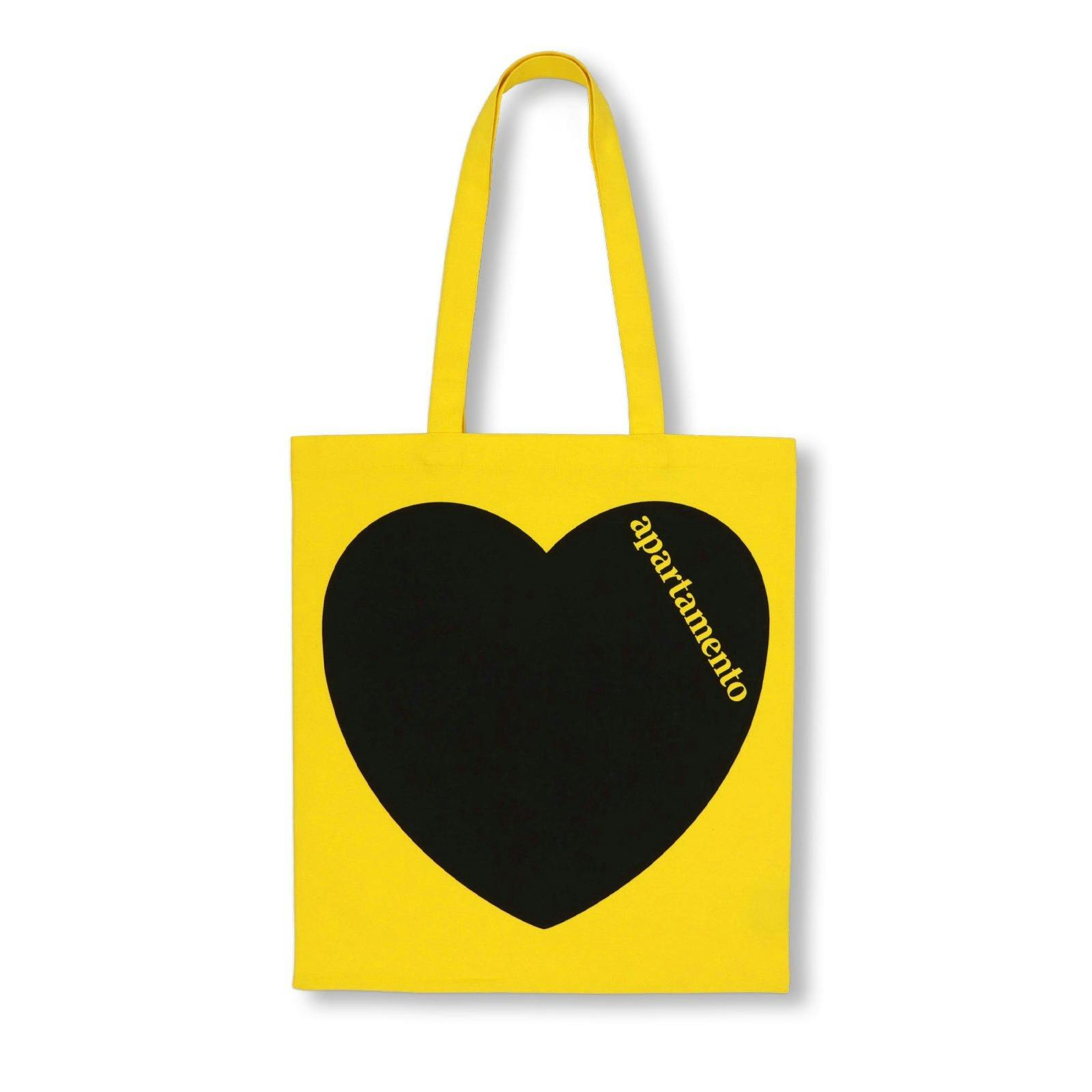 APARTAMENTO HEART TOTE BAG (YELLOW)