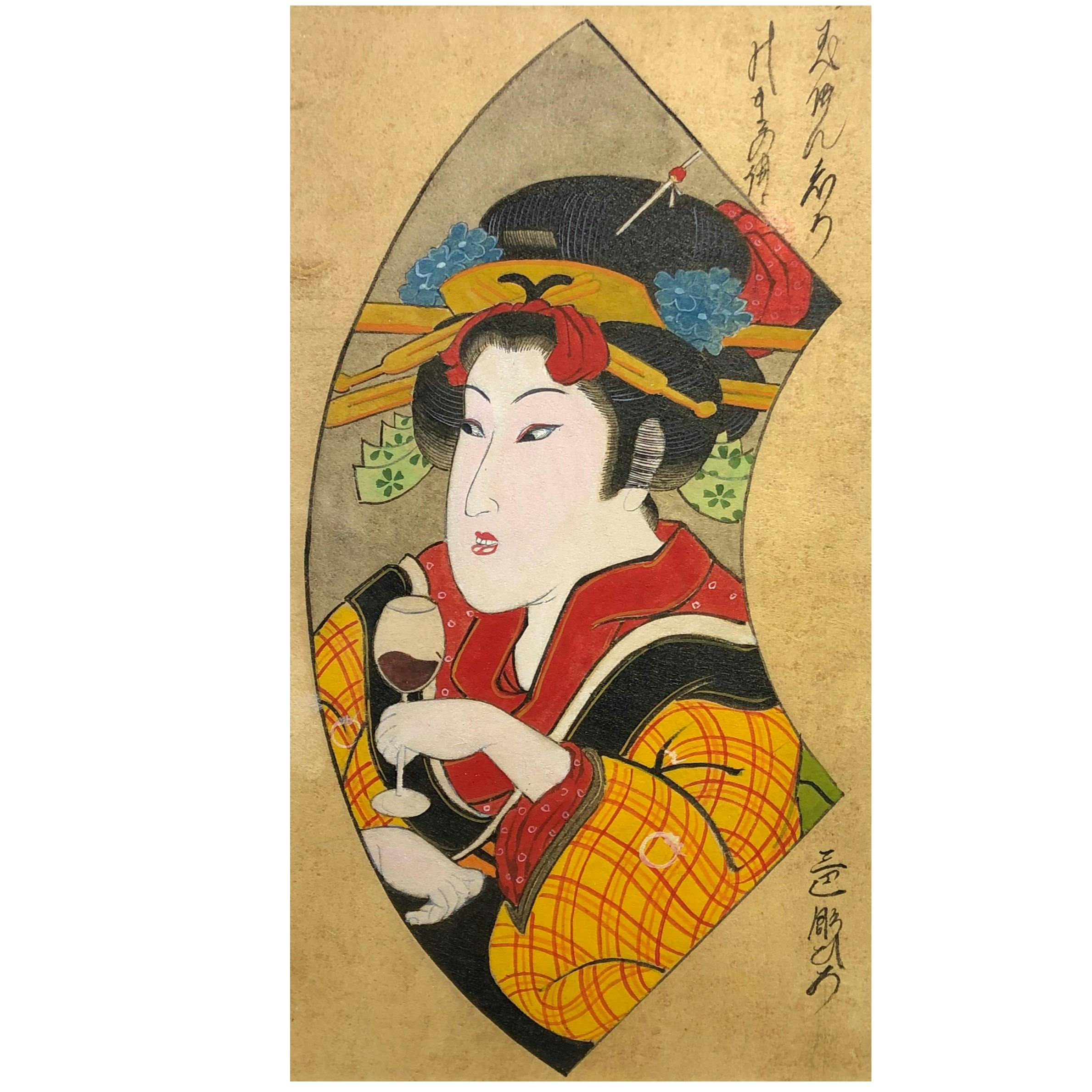 ワインを飲む女