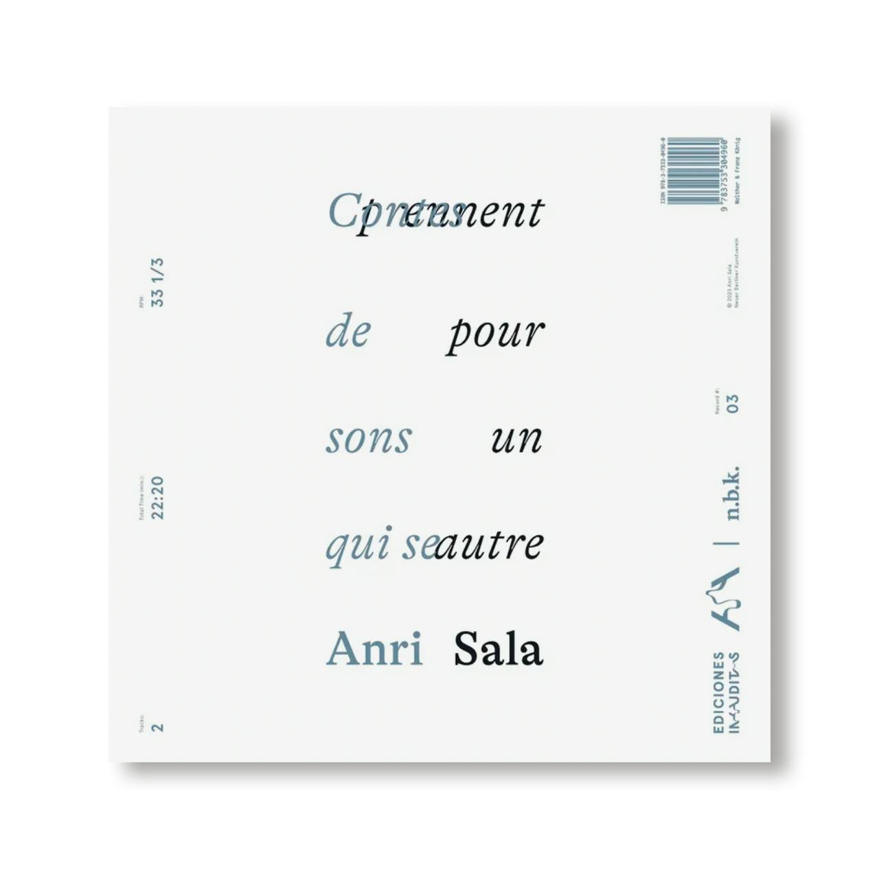 CONTES DE SONS QUI SE PRENNENT POUR UN AUTRE [LP]