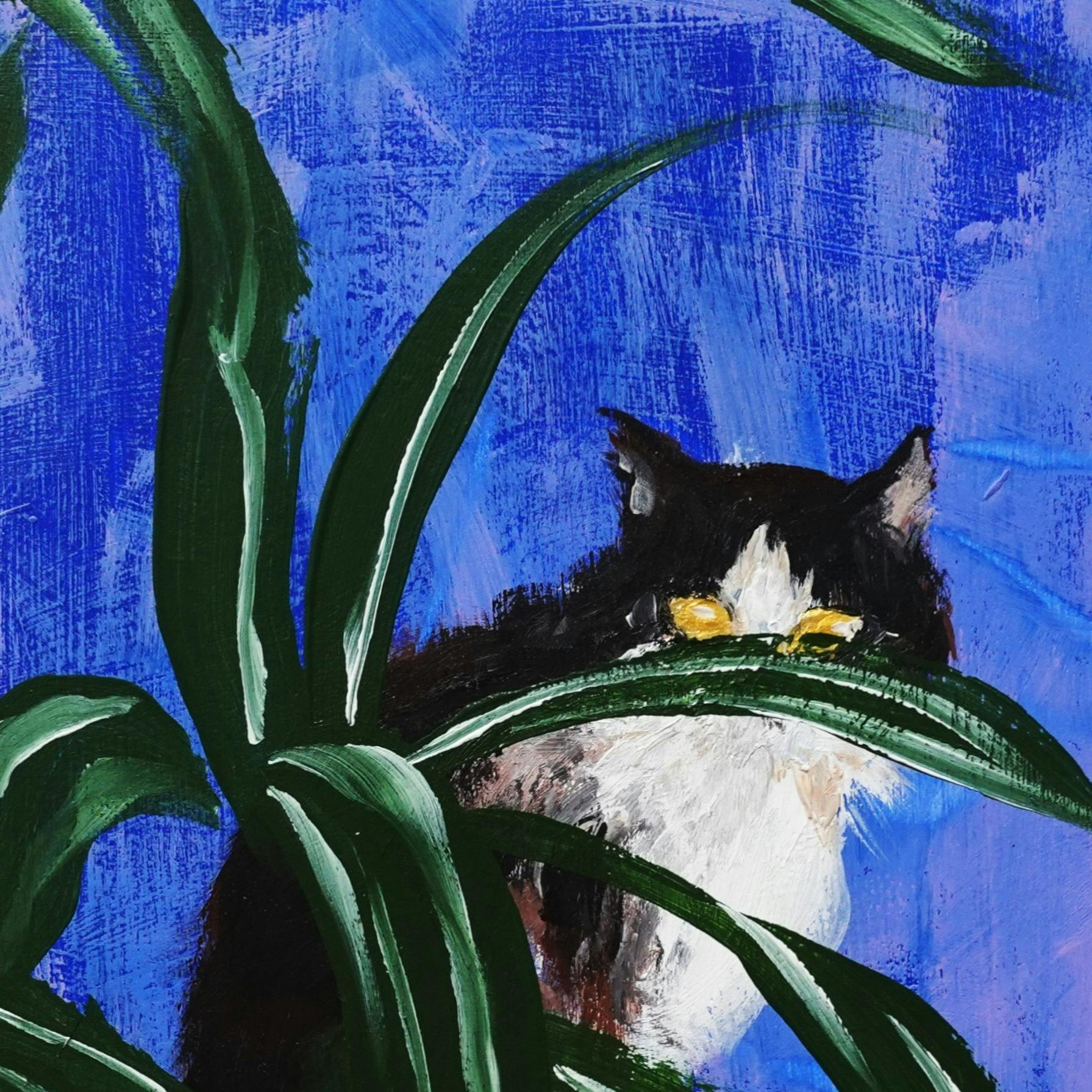 植物と猫
