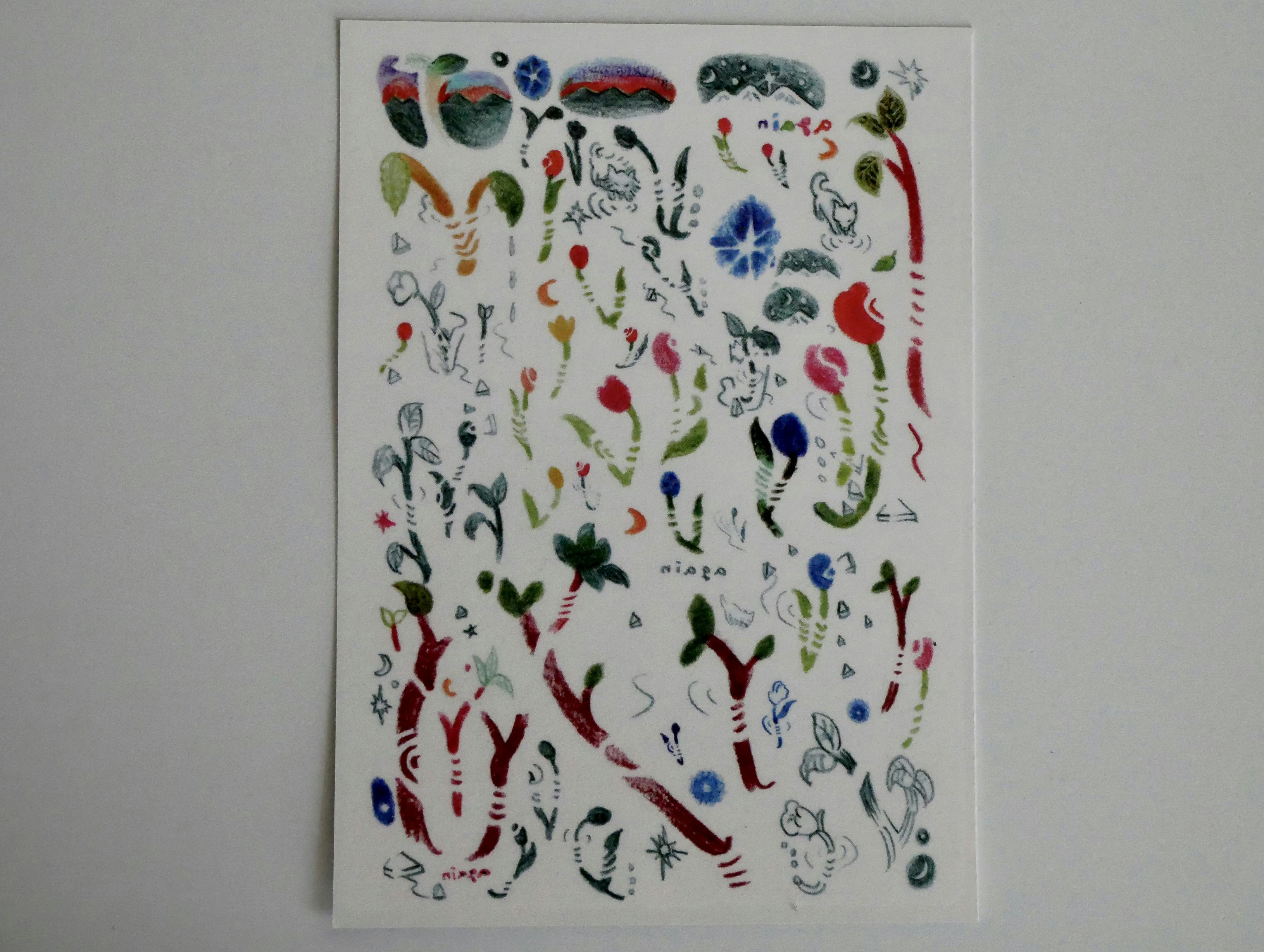 タトゥーシール「たおれた花器の水面下ではもう一度同じ花が水を吸い上げている」