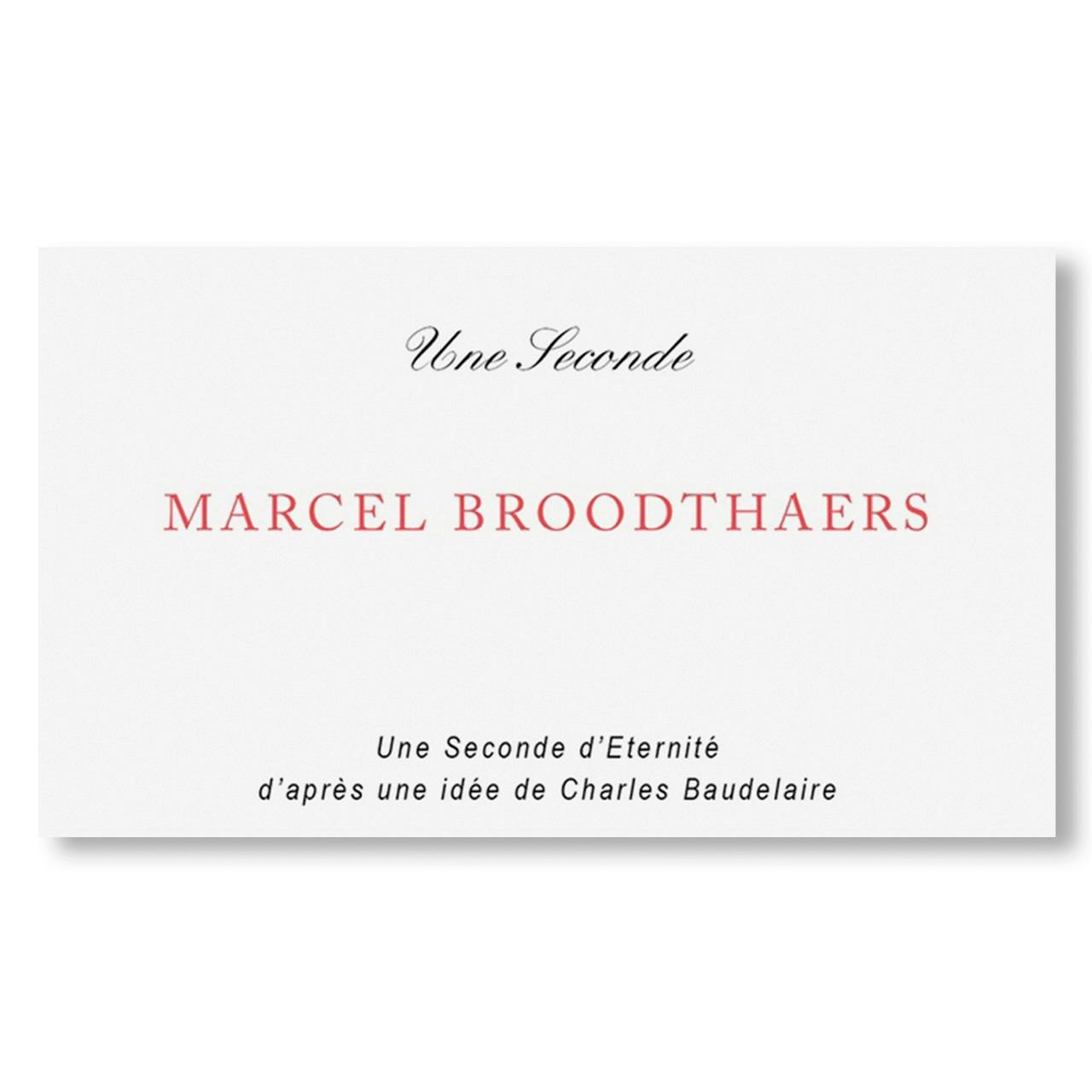 UNE SECONDE D’ÉTERNITÉ