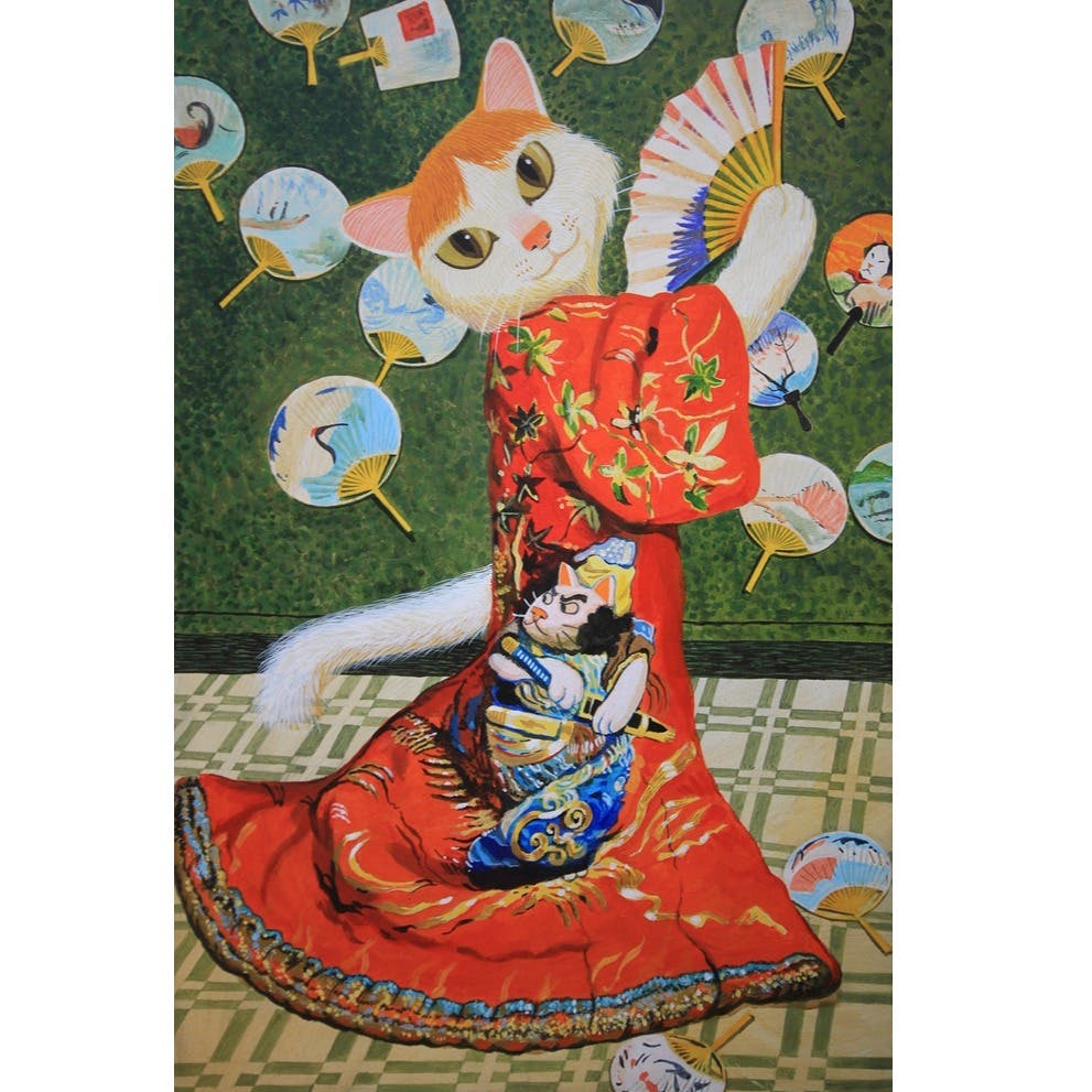 着物を着たミャネ夫人 / クロード・ミャネ 作