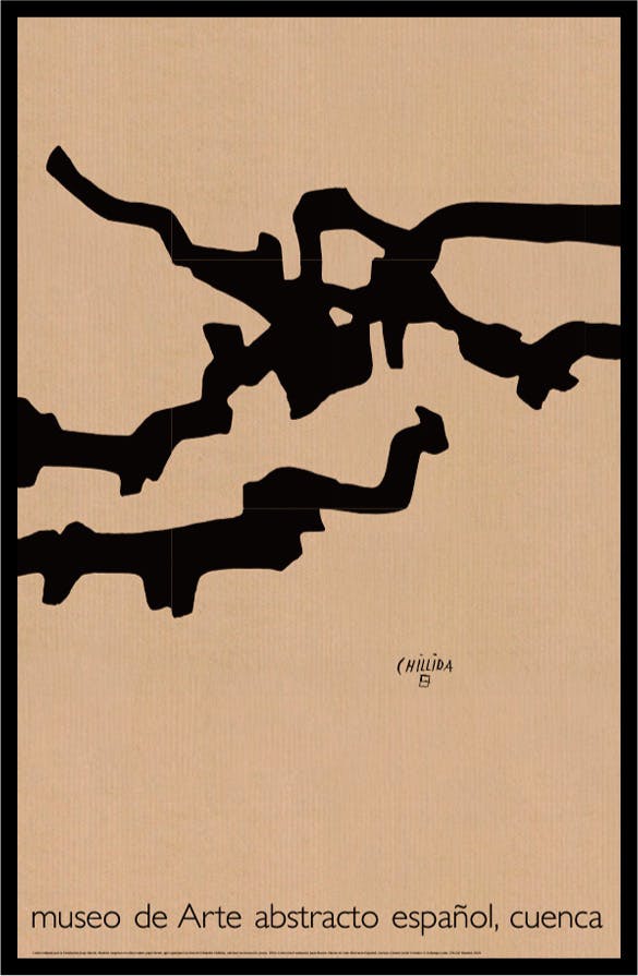 Eduardo Chillida: Marmol y plomo ポスター