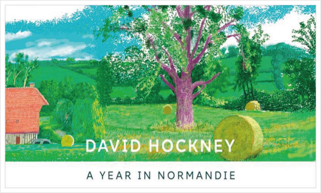 David Hockney: A Year in Normandie（Purple Tree） ポスター