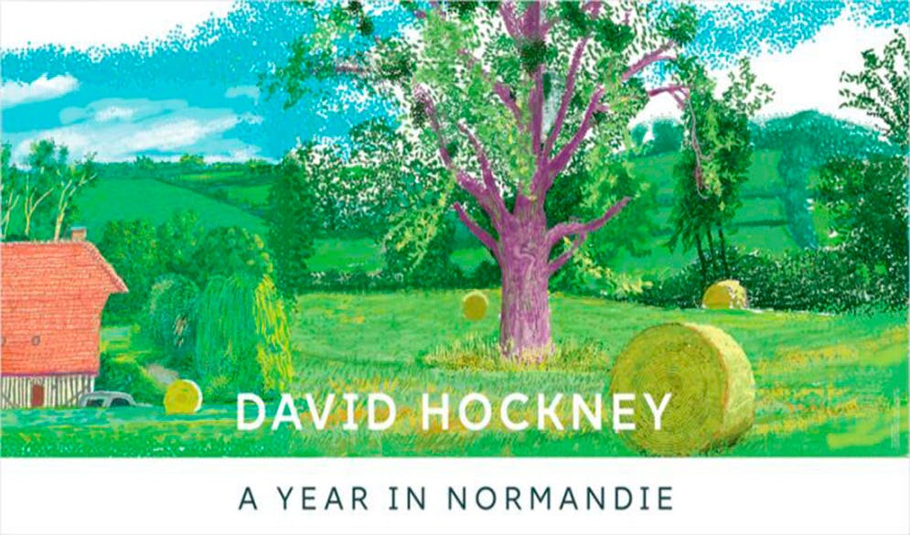 David Hockney: A Year in Normandie（Purple Tree） ポスター