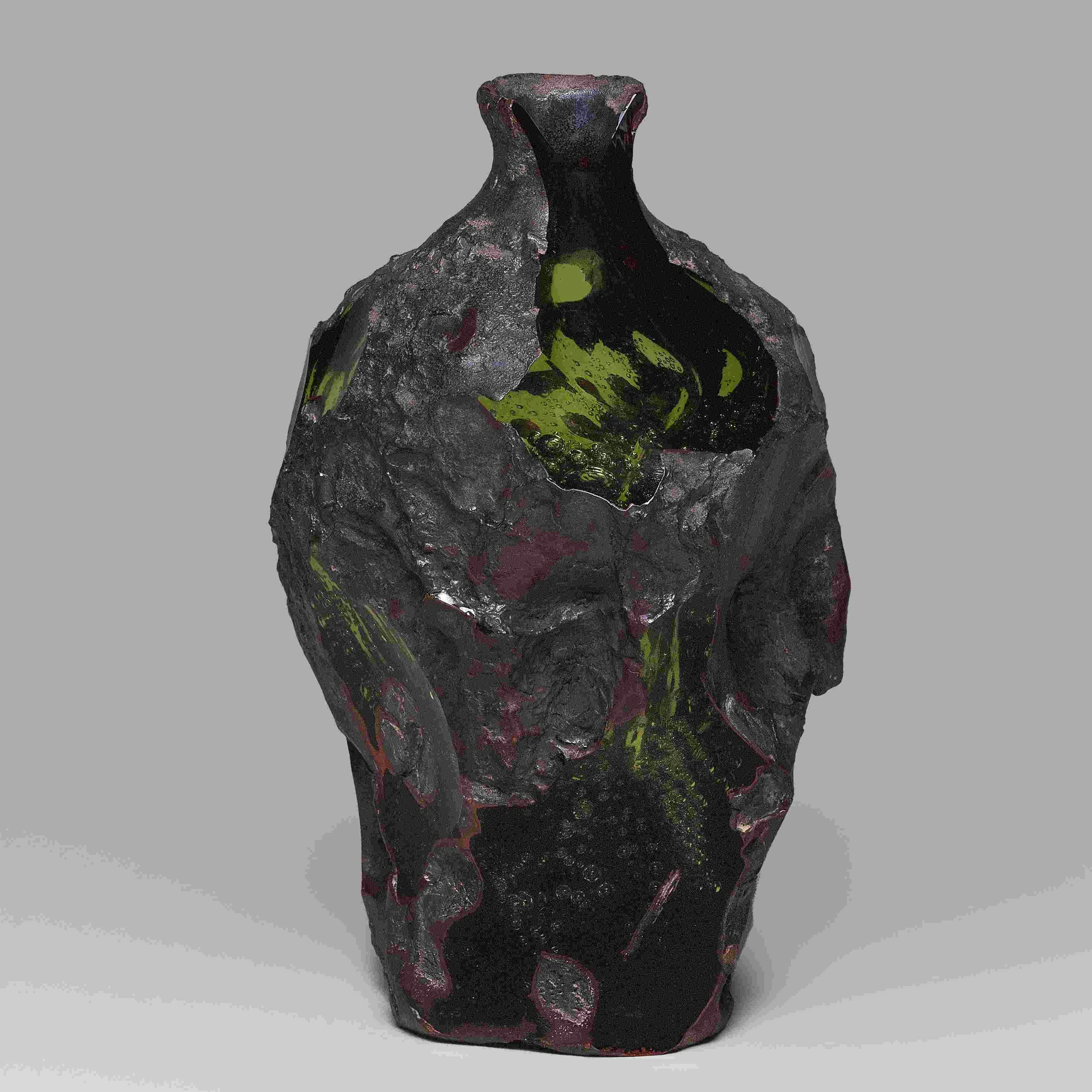 仙台ガラス Geological Glass Volcano(Feo/Cu)