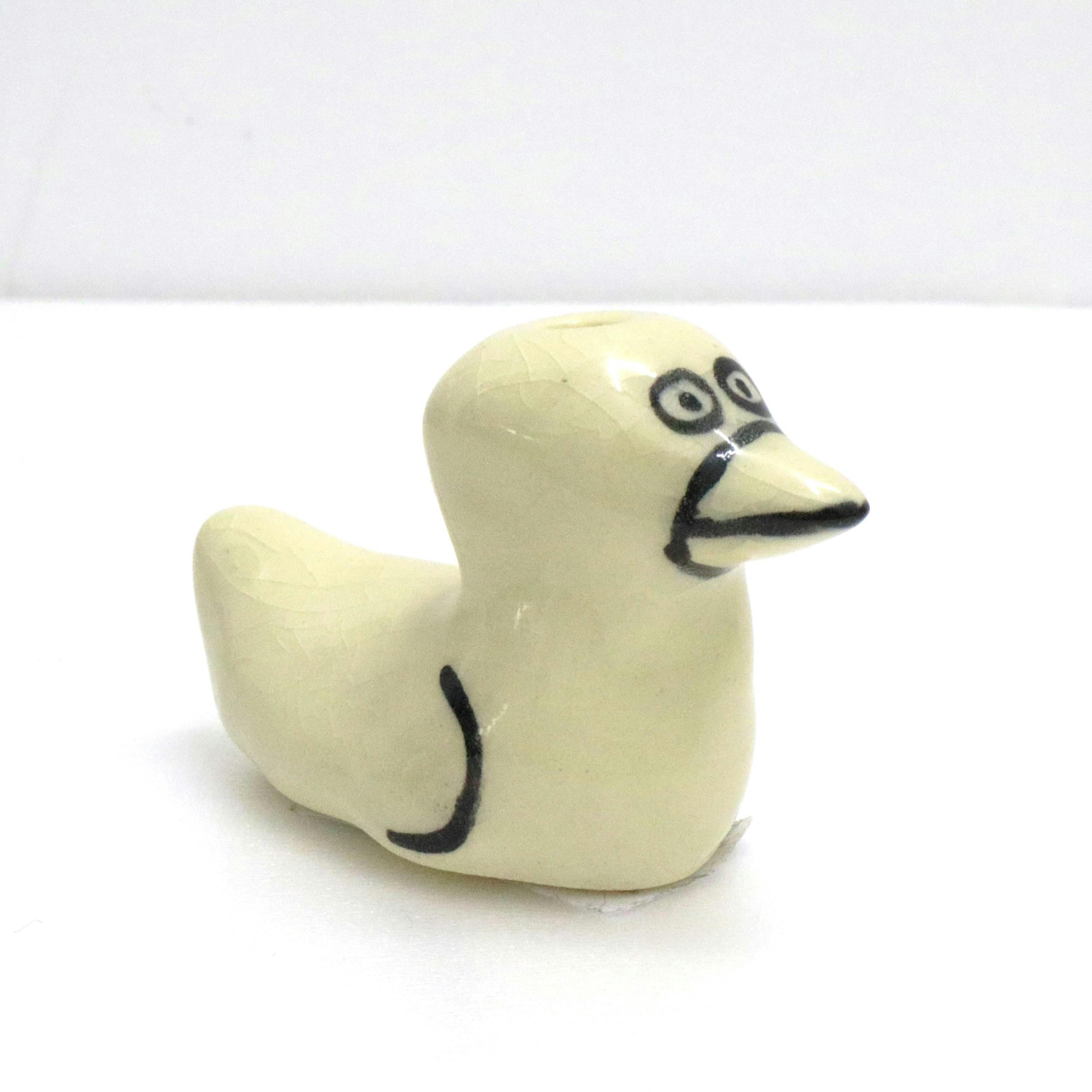 サンダースタジオ　陶器　鳥（子・一輪挿し）