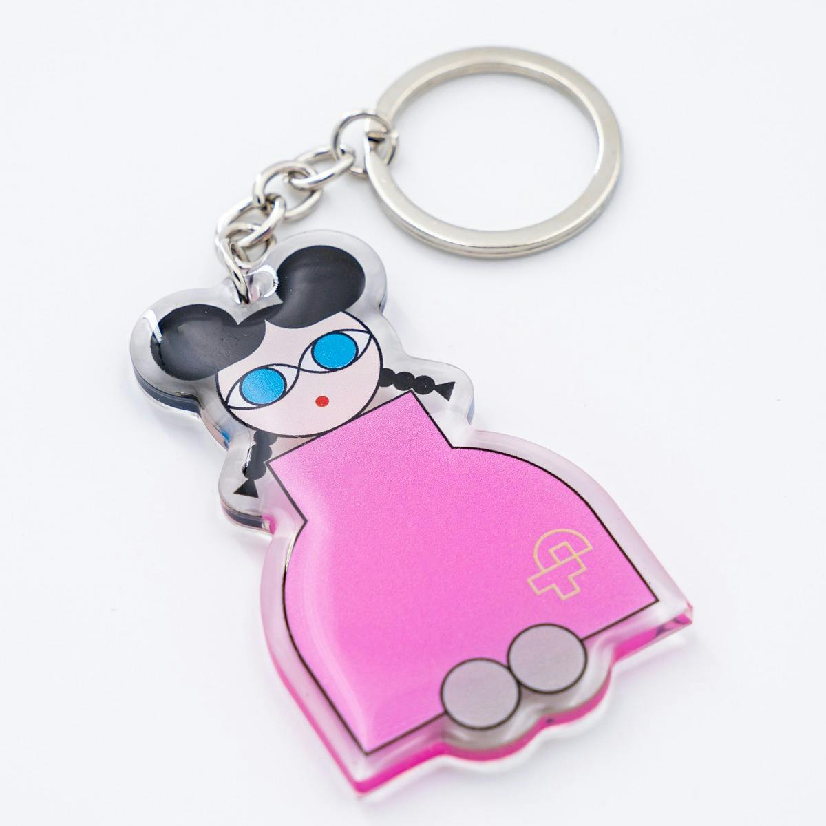 瓜生太郎　Taro Uryu　Key Ring　GIRL_pink