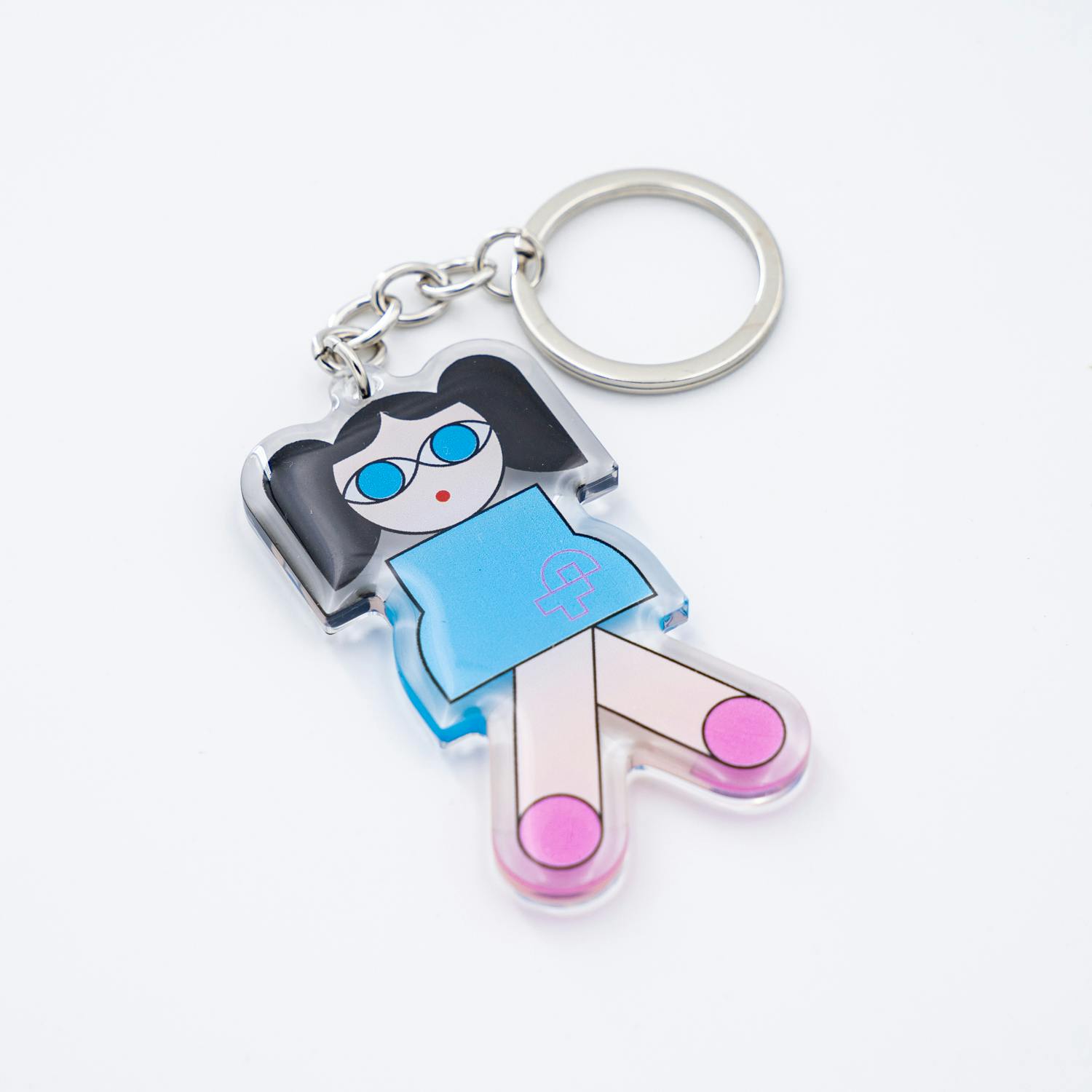 Key Ring　GIRL_blue