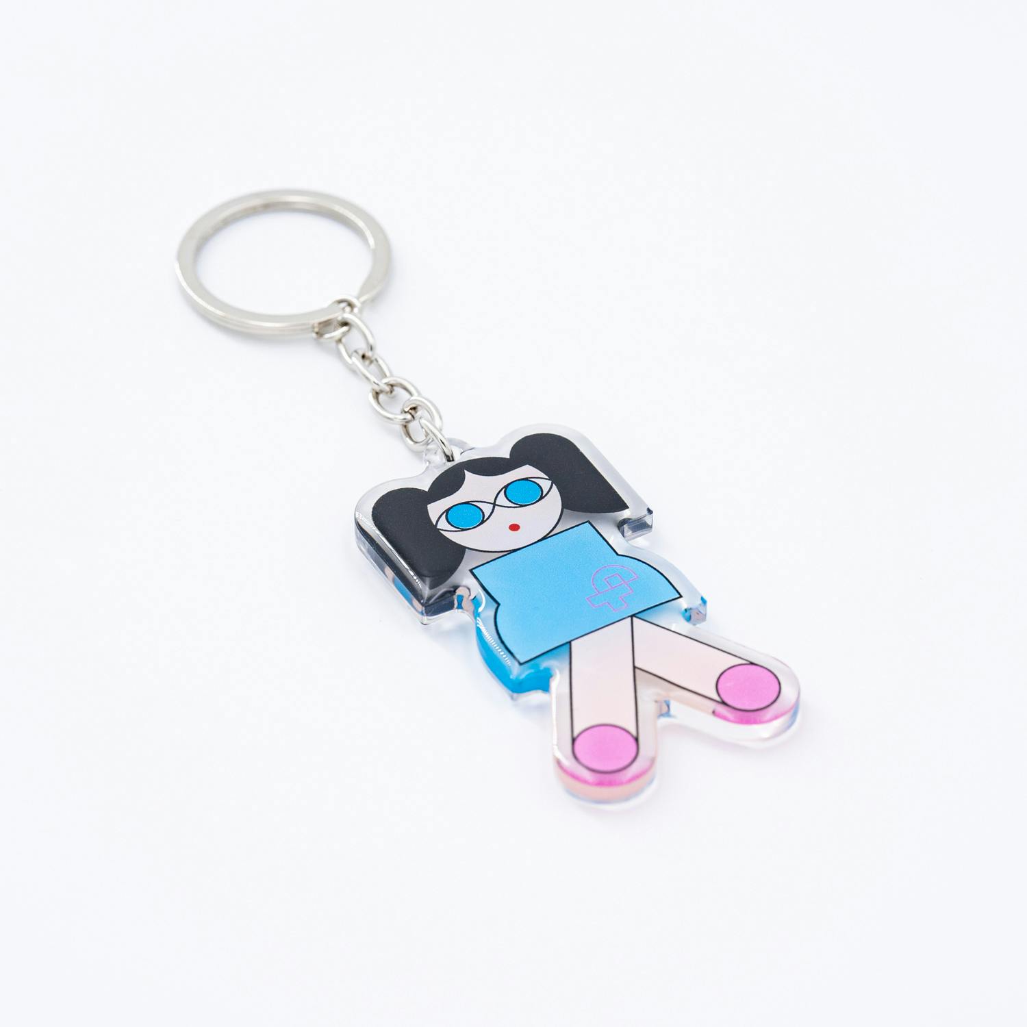 Key Ring　GIRL_blue