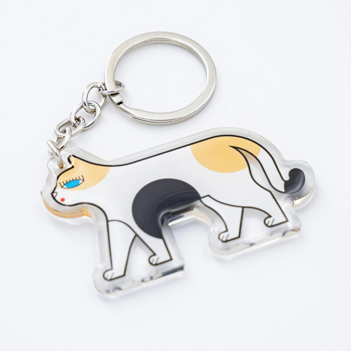 瓜生太郎　Taro Uryu　Key Ring　Calico_B