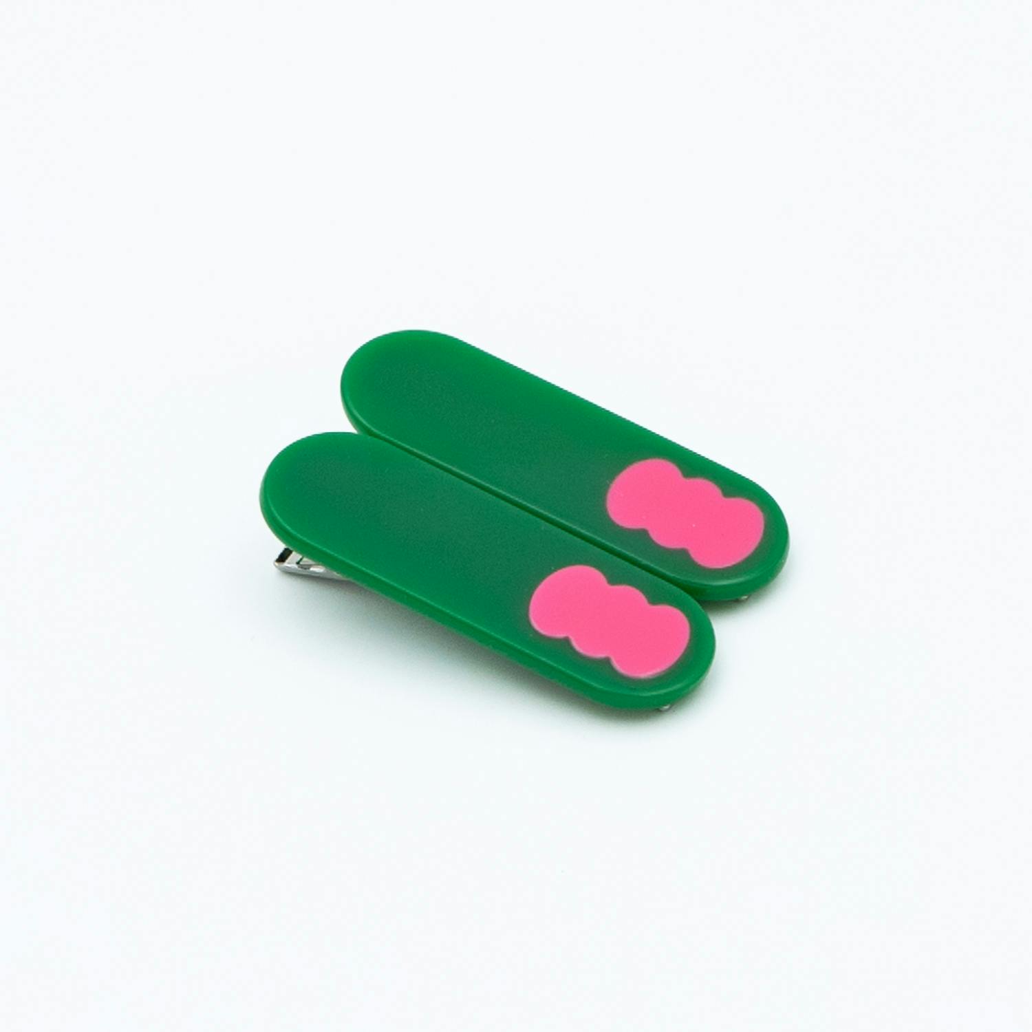 Vivid Pink & Forest Green