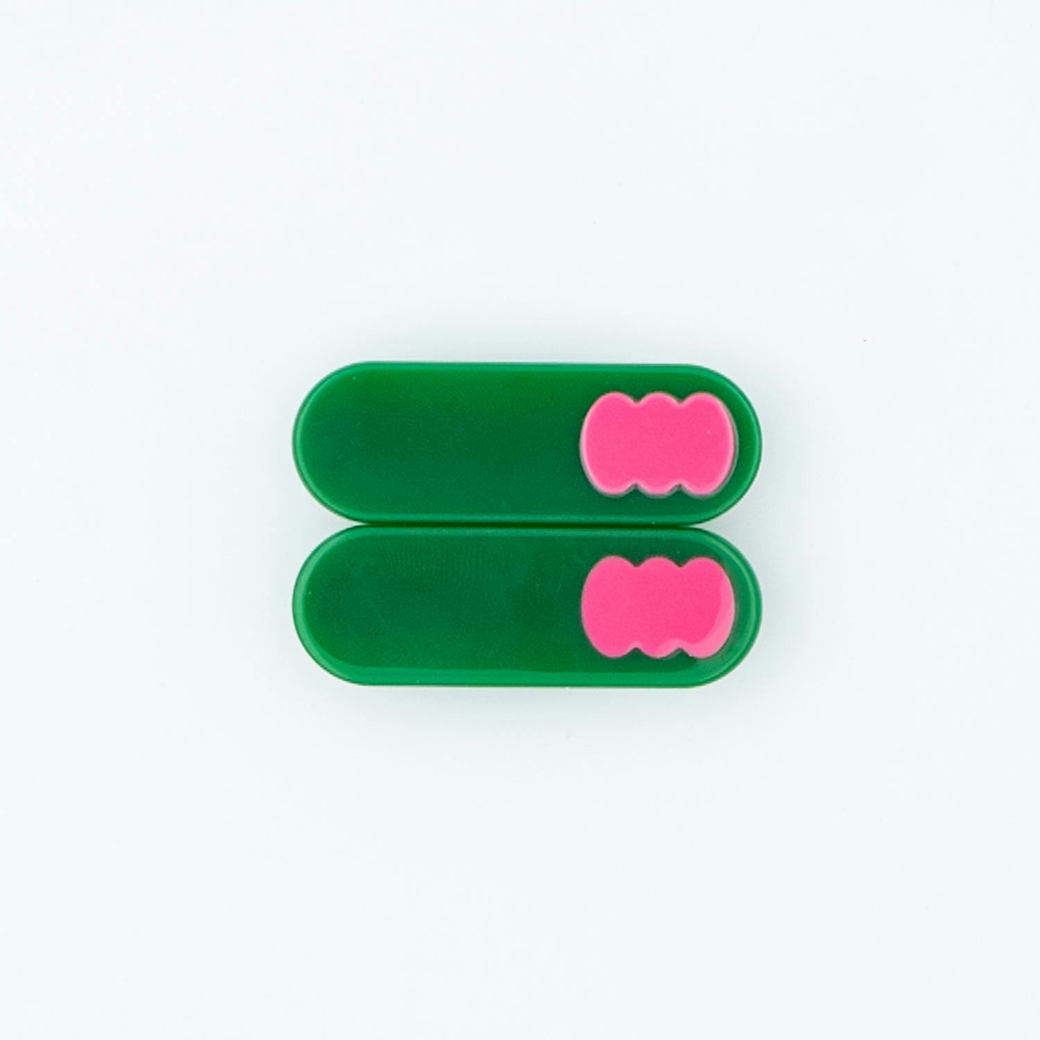 Vivid Pink & Forest Green