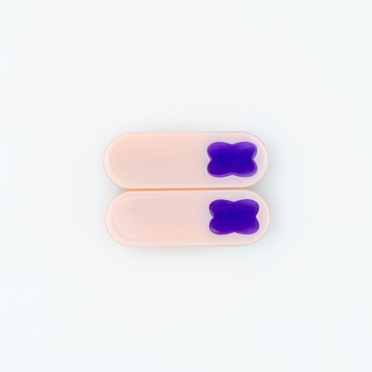 Violet & Peach Beige