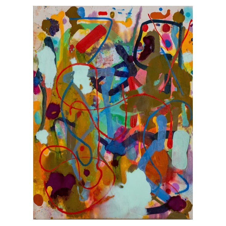 A faintly visible moon during the daytime