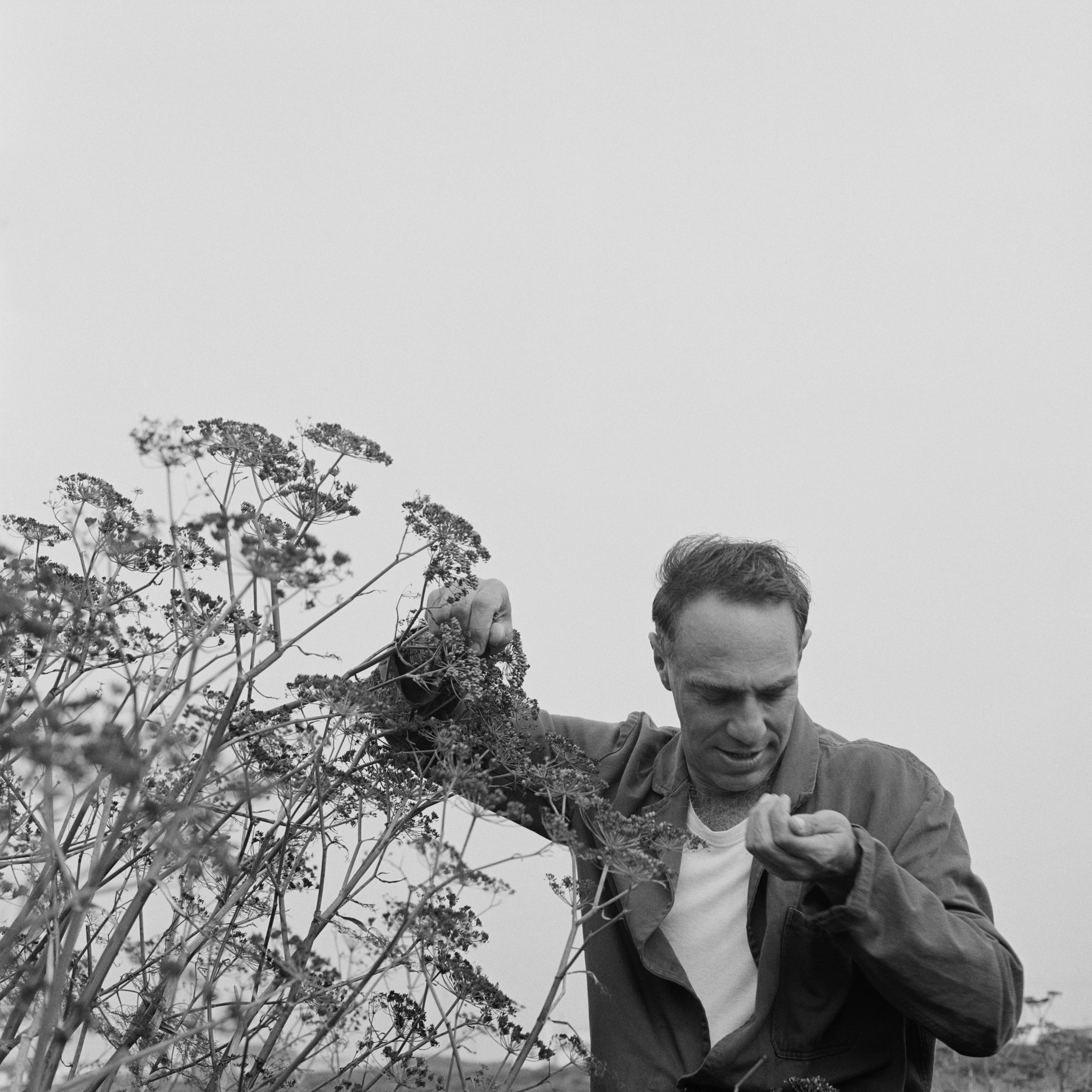 Derek Jarman with Seeds