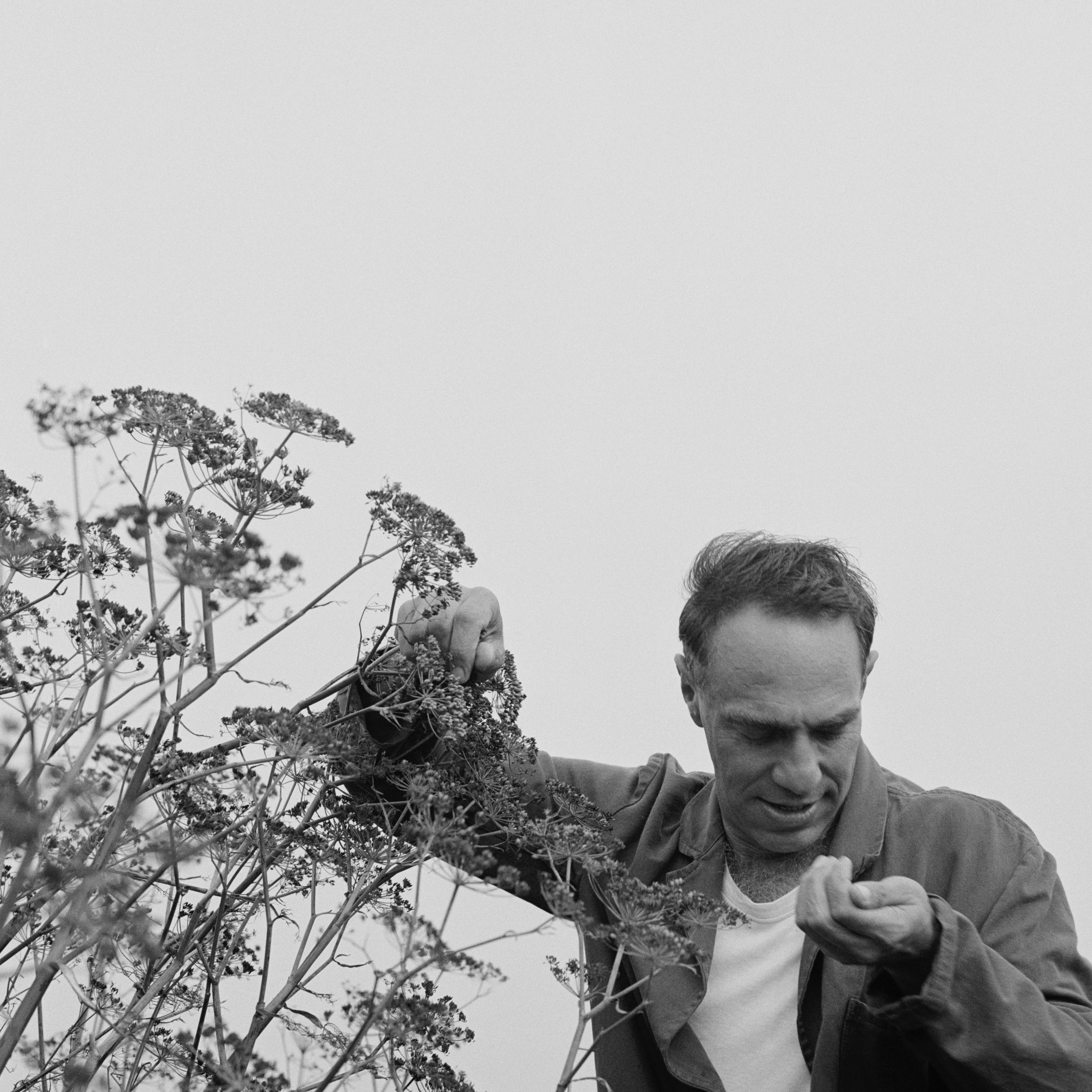 Derek Jarman with Seeds