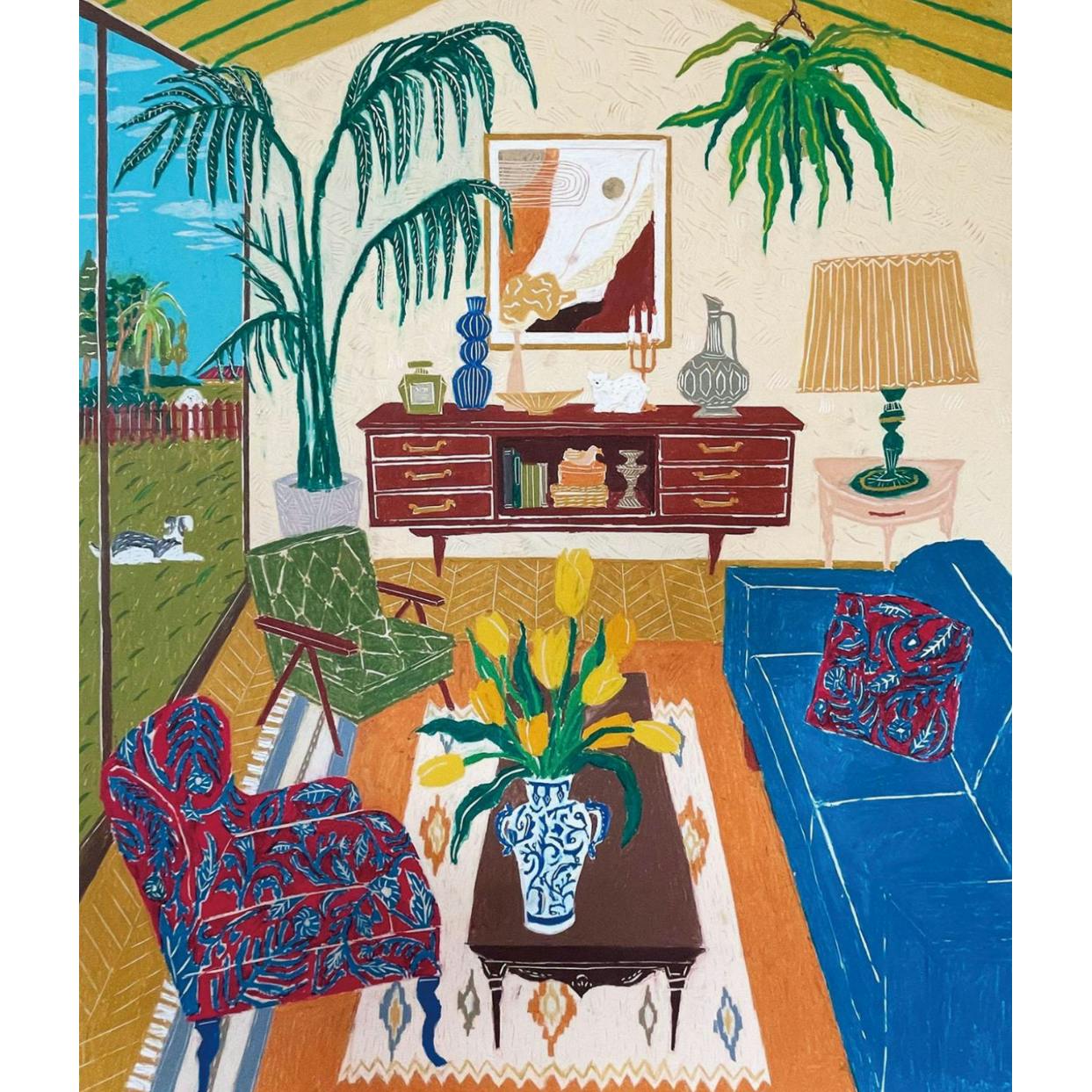 庭が見える部屋