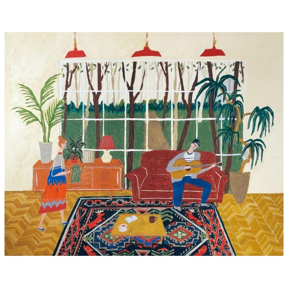 大きな窓のある部屋