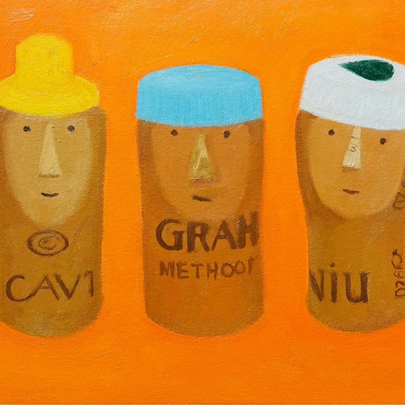 帽子とコルク人トリオ2025 No.57