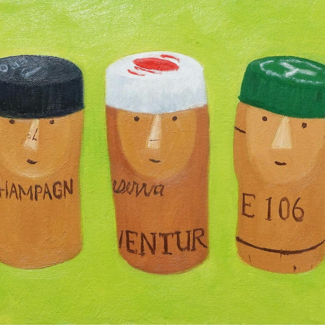 帽子とコルク人トリオ2025 No.54