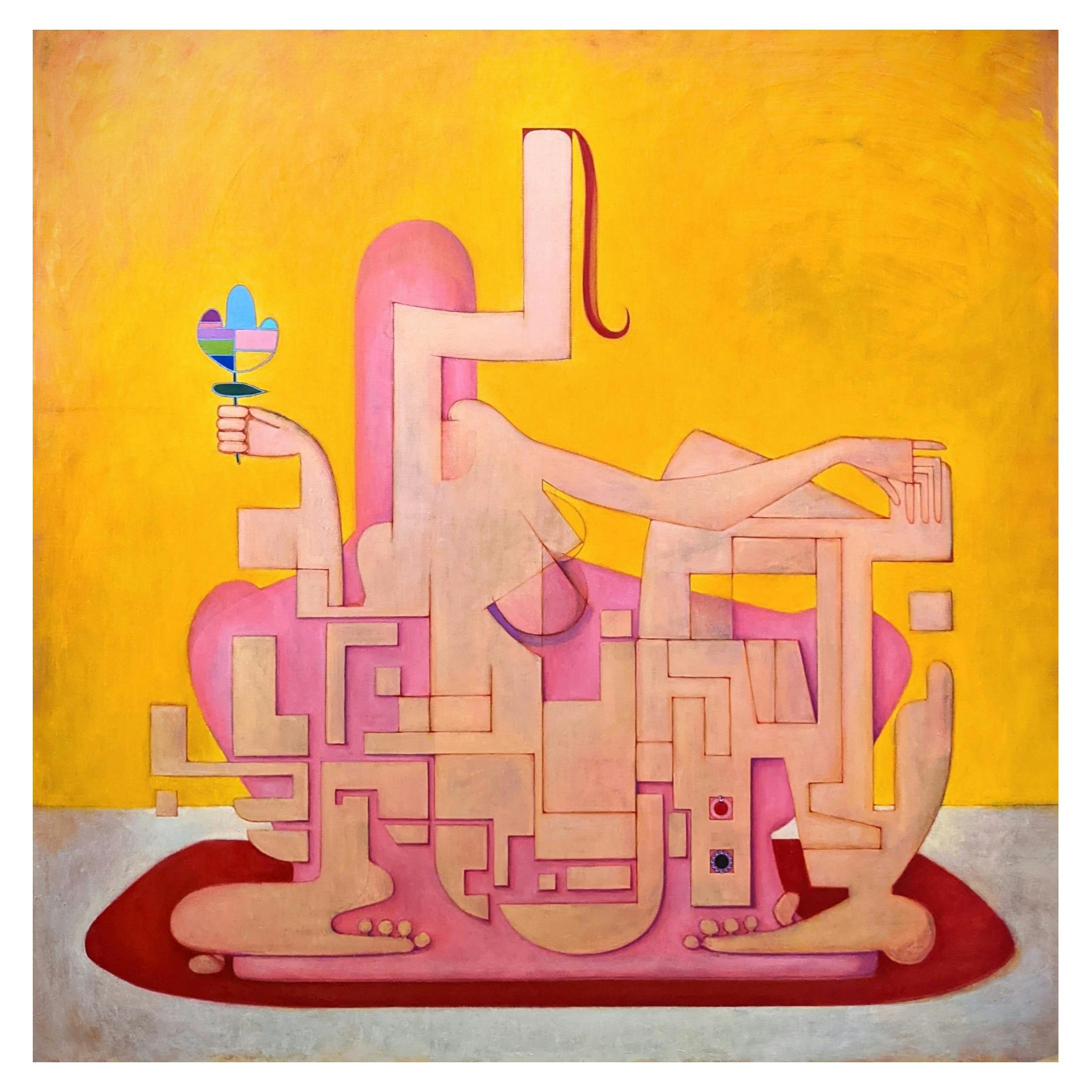 A GIRL WITH A SINGLE FLOWER