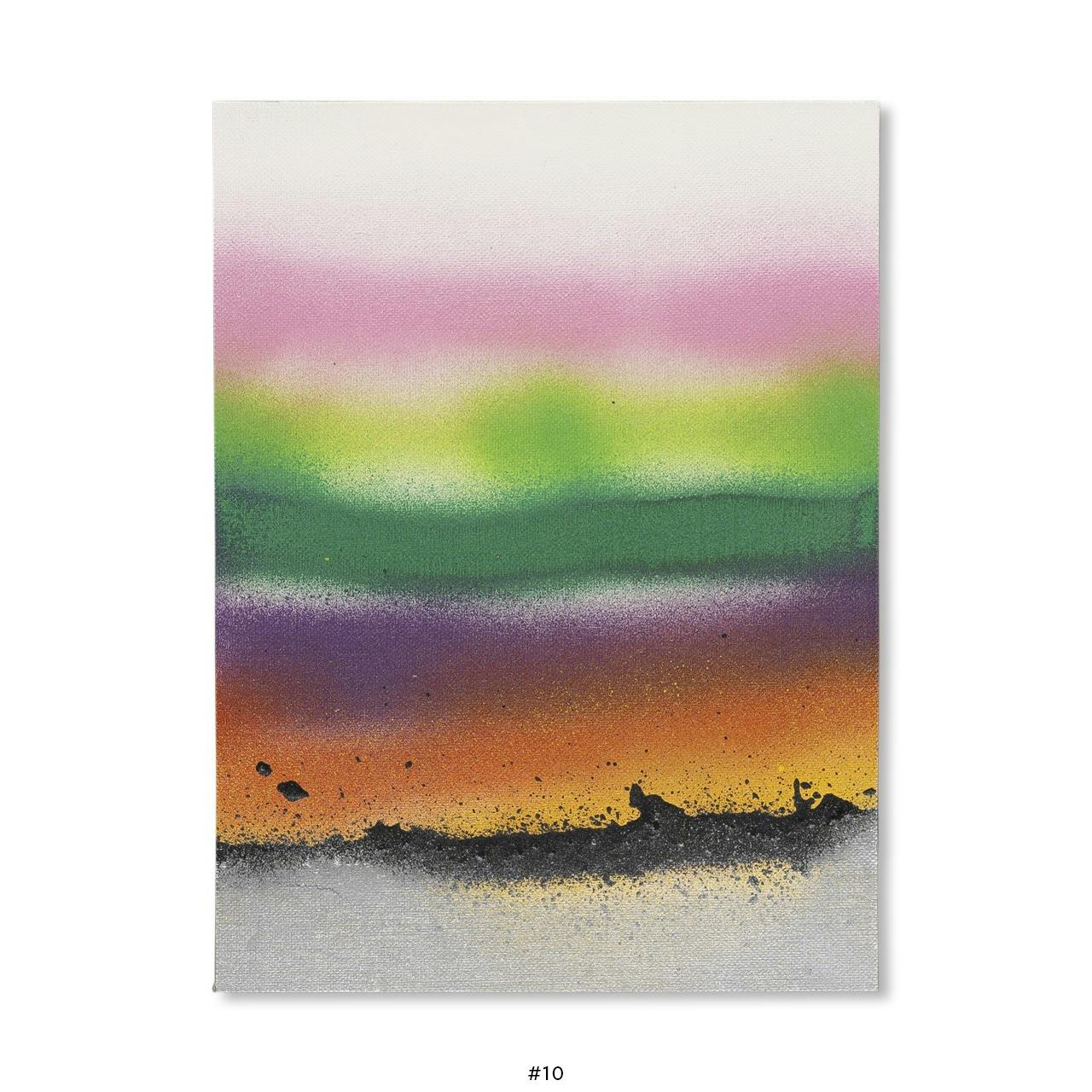 ELEVEN SECOND PAINTING (WHITE, ANTIQUE WHITE, PINK, LEMON YELLOW, LIGHT GREEN, DARK GREEN, PURPLE, RED, YELLOW, BLACK, SILVER) [EDITION #10]