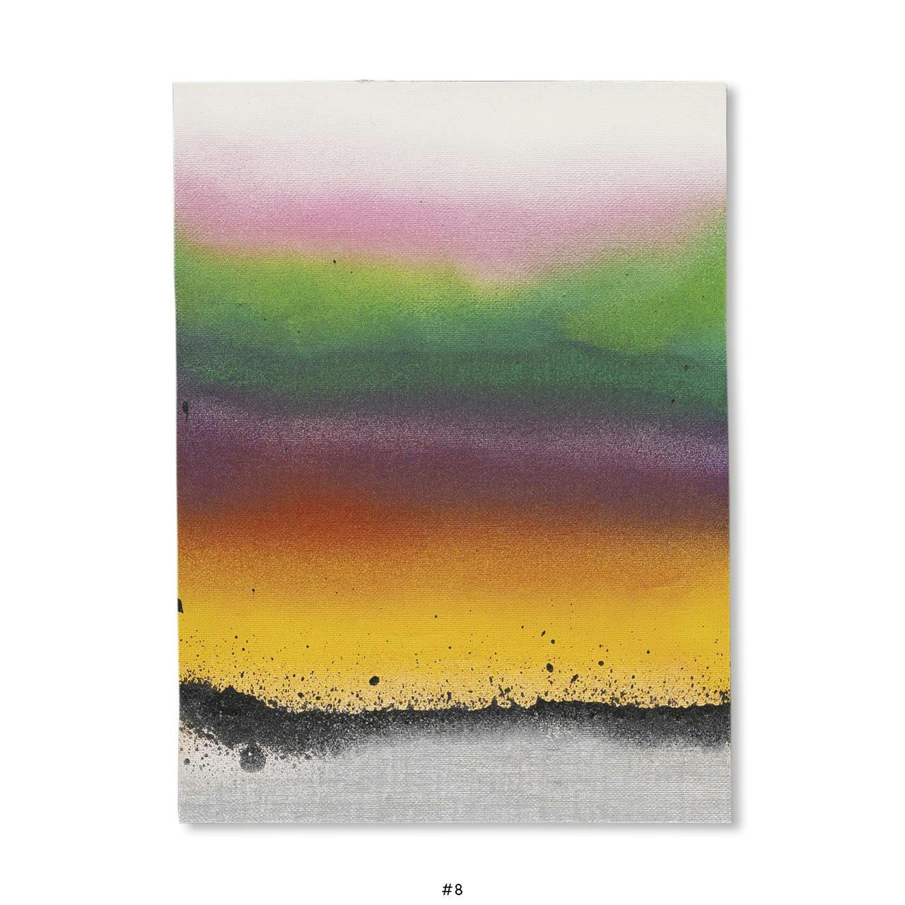 ELEVEN SECOND PAINTING (WHITE, ANTIQUE WHITE, PINK, LEMON YELLOW, LIGHT GREEN, DARK GREEN, PURPLE, RED, YELLOW, BLACK, SILVER) [EDITION #8]