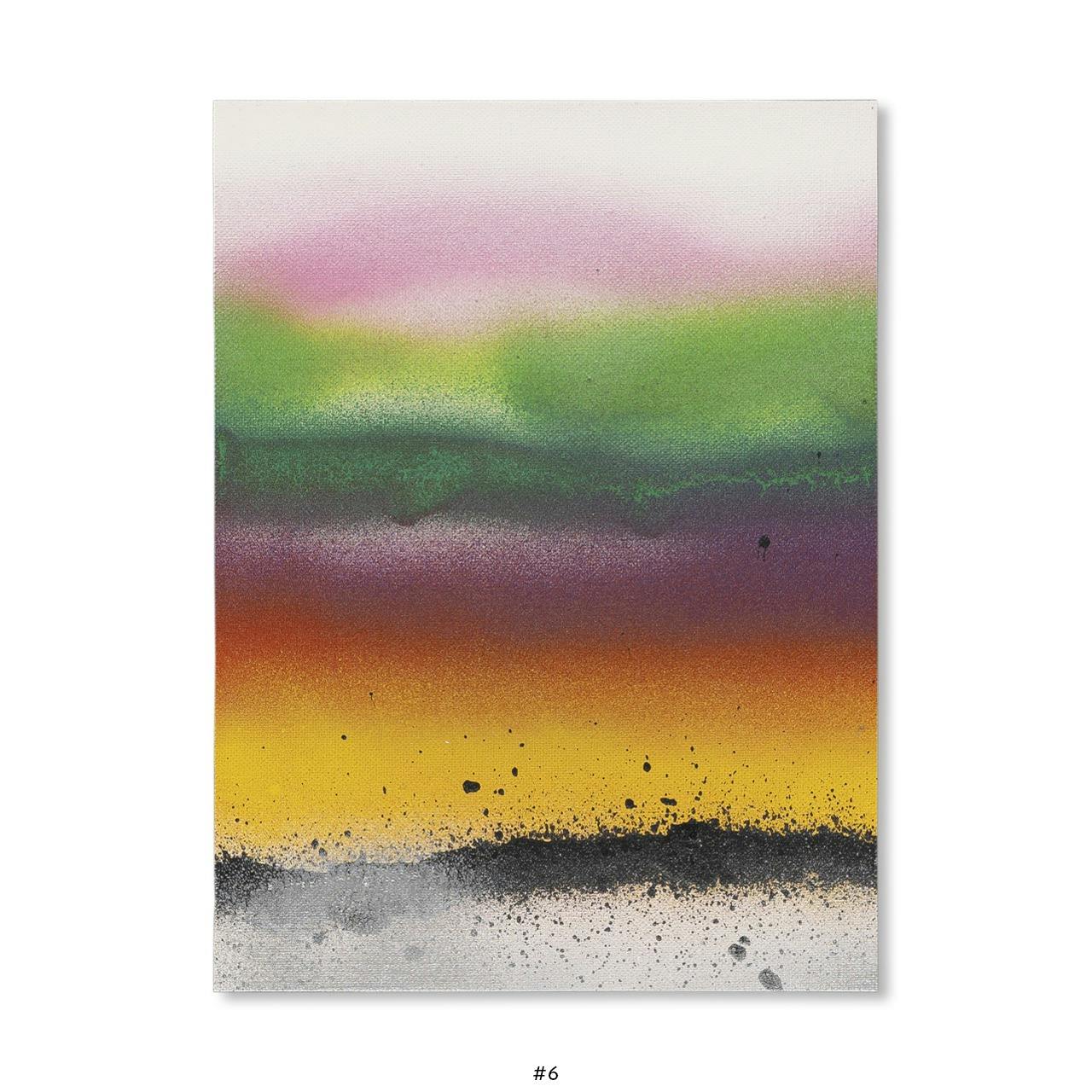 ELEVEN SECOND PAINTING (WHITE, ANTIQUE WHITE, PINK, LEMON YELLOW, LIGHT GREEN, DARK GREEN, PURPLE, RED, YELLOW, BLACK, SILVER) [EDITION #6]