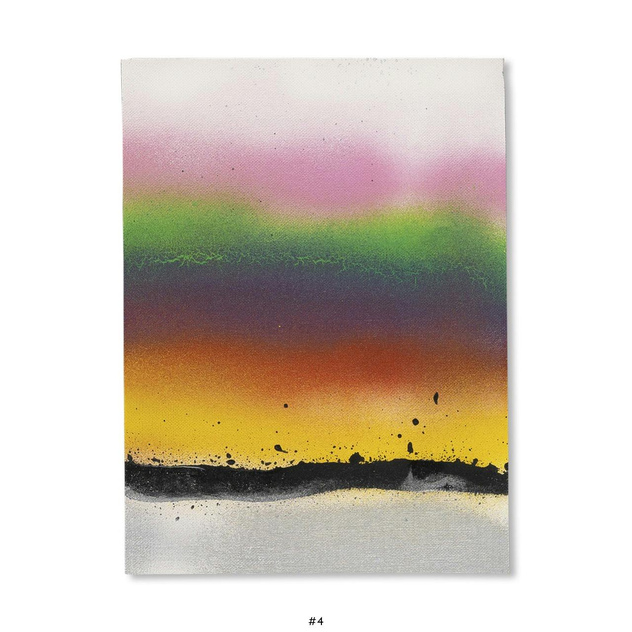 ELEVEN SECOND PAINTING (WHITE, ANTIQUE WHITE, PINK, LEMON YELLOW, LIGHT GREEN, DARK GREEN, PURPLE, RED, YELLOW, BLACK, SILVER) [EDITION #4]