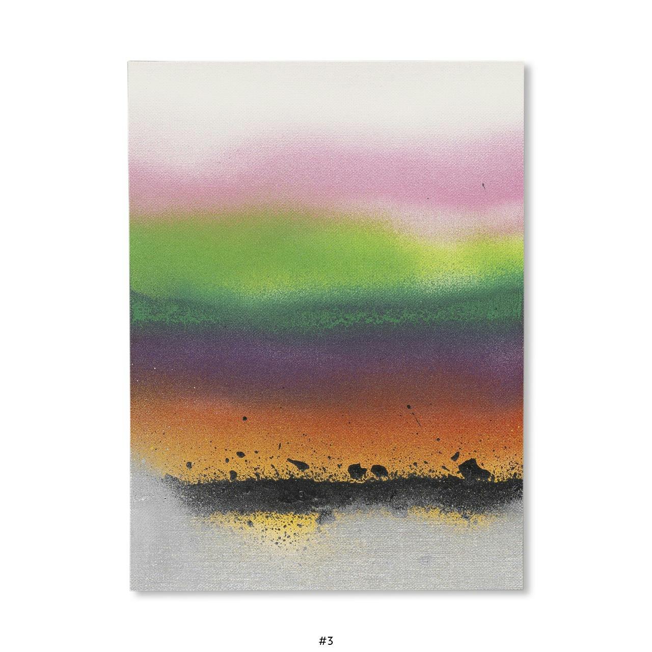 ELEVEN SECOND PAINTING (WHITE, ANTIQUE WHITE, PINK, LEMON YELLOW, LIGHT GREEN, DARK GREEN, PURPLE, RED, YELLOW, BLACK, SILVER) [EDITION #3]